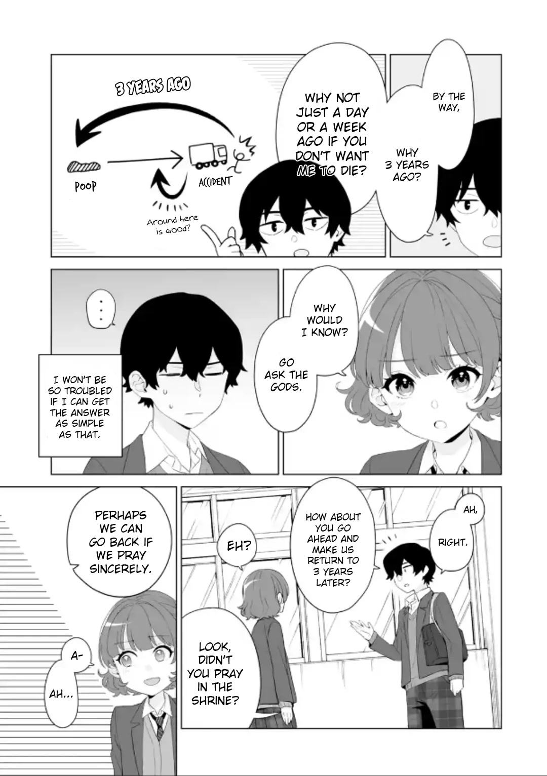 Please Leave Me Alone (For Some Reason, She Wants to Change a Lone Wolf's Helpless High School Life.) Chapter 2 page 7 - Chapter 2: A Time Leap Isn't Going to Change How I Live, Alright?