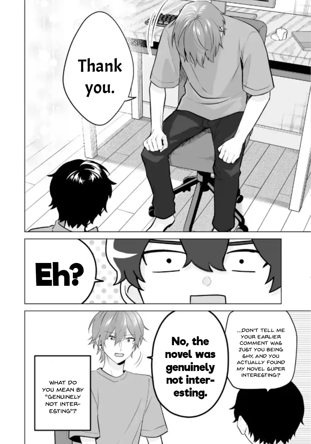 Please Leave Me Alone (For Some Reason, She Wants to Change a Lone Wolf's Helpless High School Life.) Chapter 20 page 14 - Chapter 20: It Won't Turn into a Rom-Com Situation Even if I Went to a Girl's House, Alright?