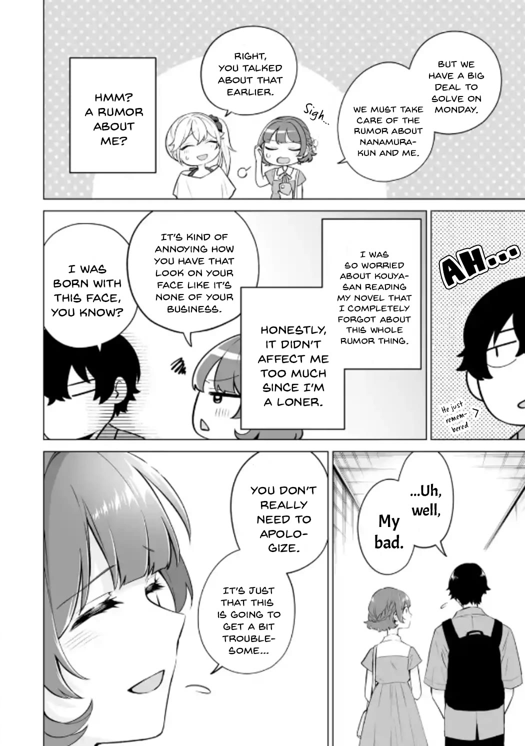 Please Leave Me Alone (For Some Reason, She Wants to Change a Lone Wolf's Helpless High School Life.) Chapter 20 page 22 - Chapter 20: It Won't Turn into a Rom-Com Situation Even if I Went to a Girl's House, Alright?
