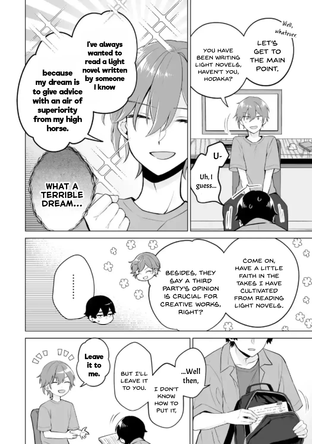 Please Leave Me Alone (For Some Reason, She Wants to Change a Lone Wolf's Helpless High School Life.) Chapter 20 page 8 - Chapter 20: It Won't Turn into a Rom-Com Situation Even if I Went to a Girl's House, Alright?