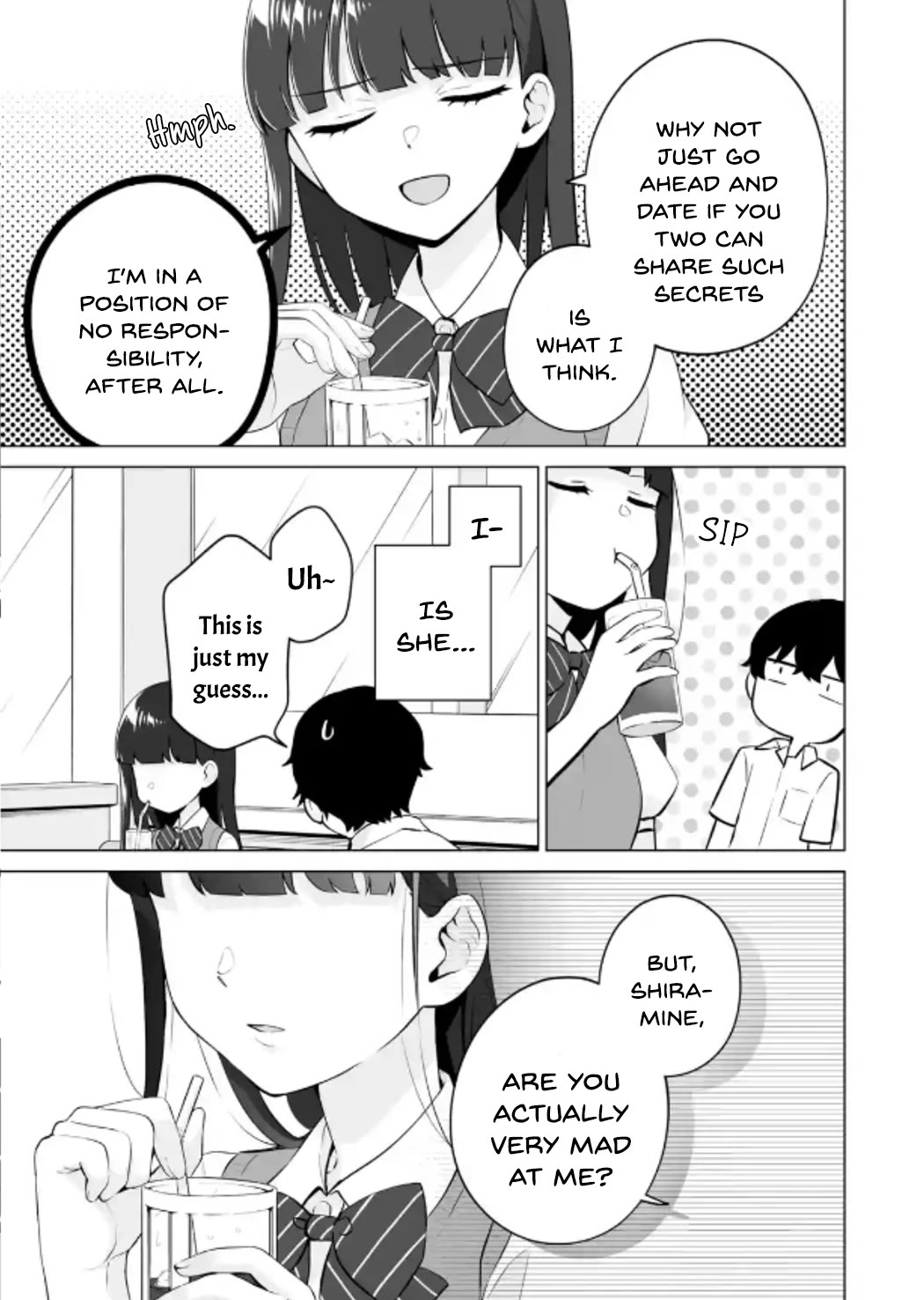 Please Leave Me Alone (For Some Reason, She Wants to Change a Lone Wolf's Helpless High School Life.) Chapter 21 page 17 - Chapter 21: I Didn't Expect Shiramine to be the Type to Hold a Grudge This Much?