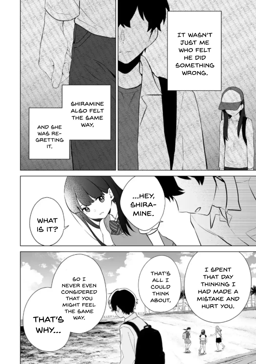 Please Leave Me Alone (For Some Reason, She Wants to Change a Lone Wolf's Helpless High School Life.) Chapter 21 page 22 - Chapter 21: I Didn't Expect Shiramine to be the Type to Hold a Grudge This Much?