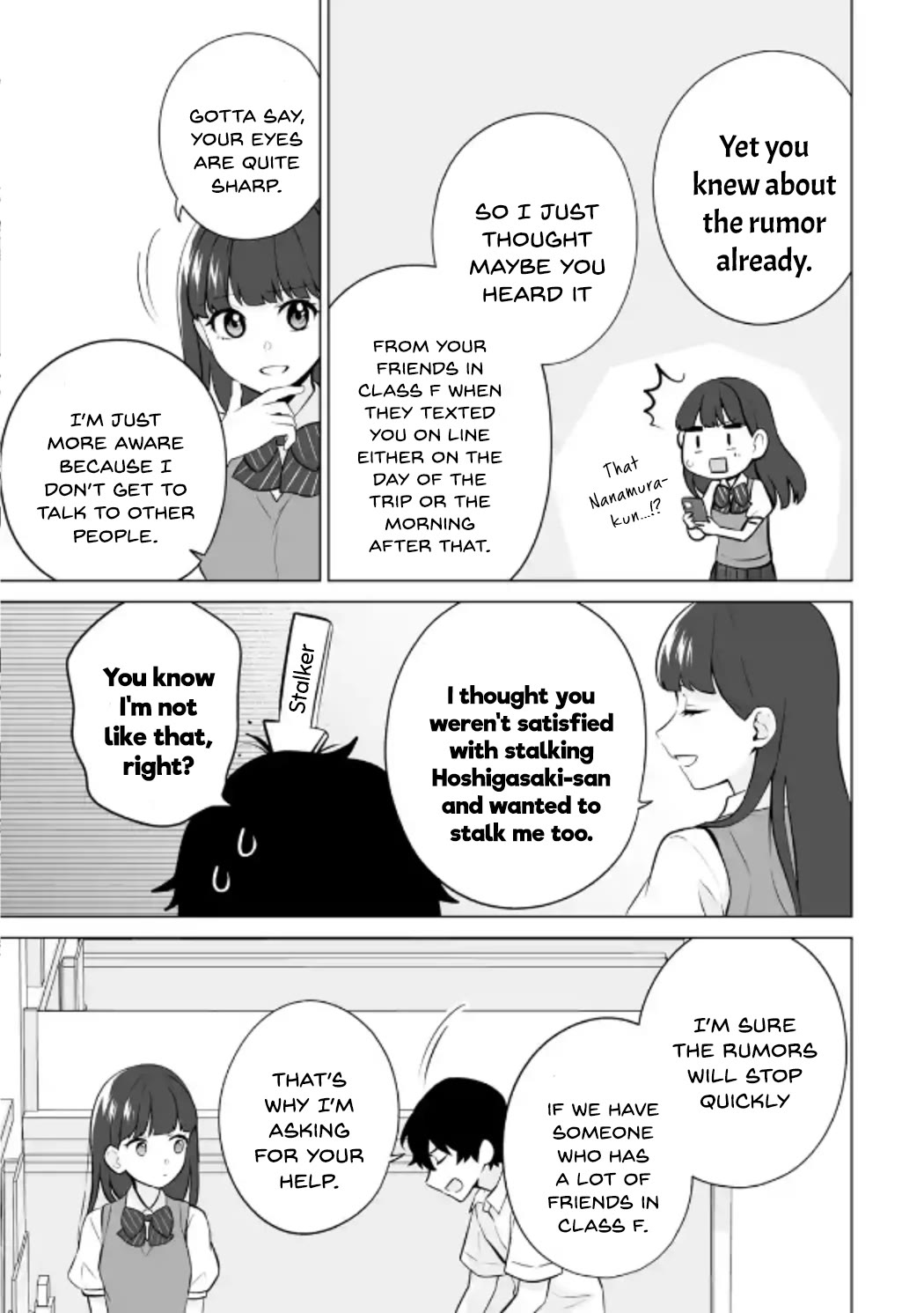 Please Leave Me Alone (For Some Reason, She Wants to Change a Lone Wolf's Helpless High School Life.) Chapter 21 page 27 - Chapter 21: I Didn't Expect Shiramine to be the Type to Hold a Grudge This Much?