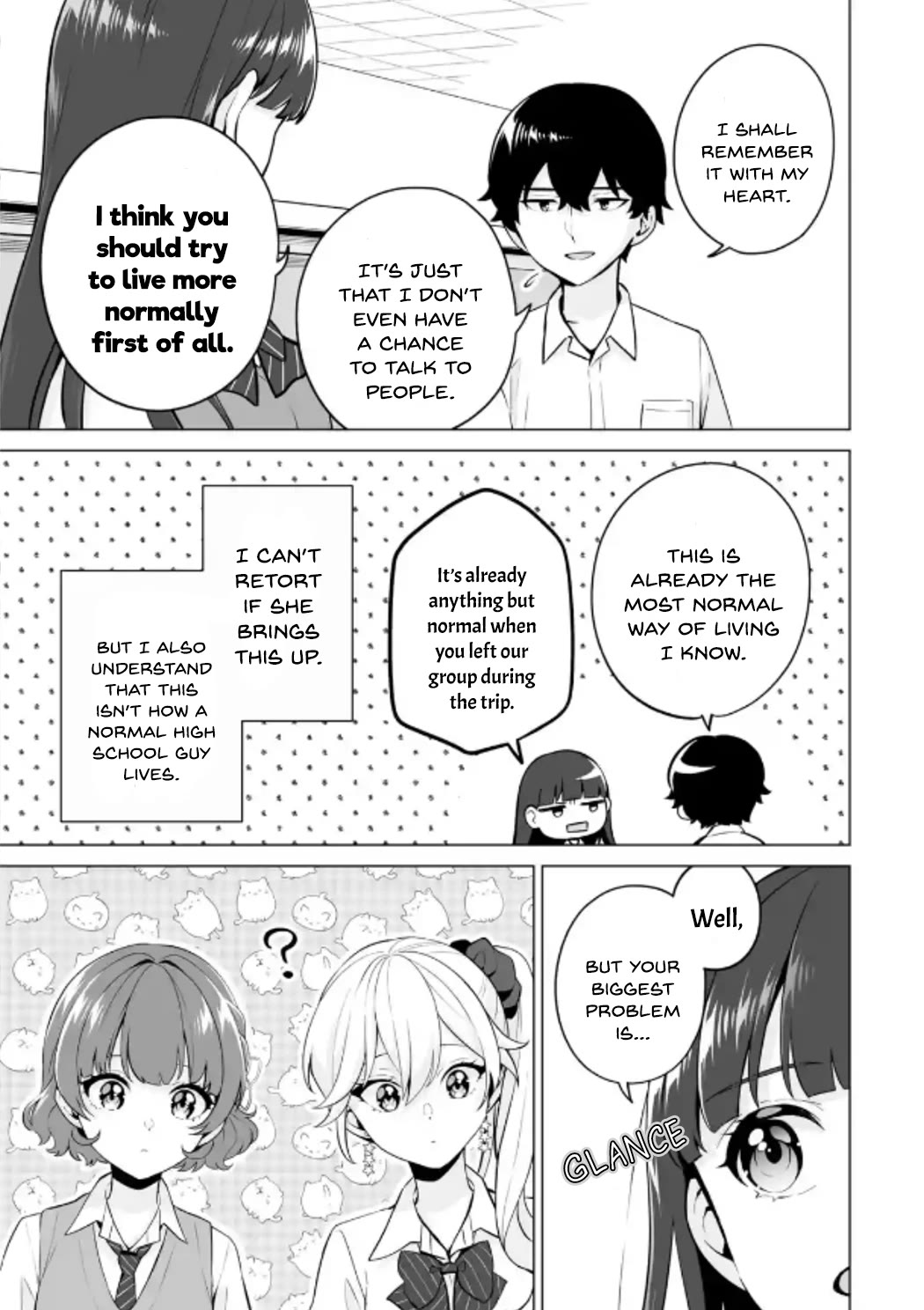 Please Leave Me Alone (For Some Reason, She Wants to Change a Lone Wolf's Helpless High School Life.) Chapter 21 page 29 - Chapter 21: I Didn't Expect Shiramine to be the Type to Hold a Grudge This Much?