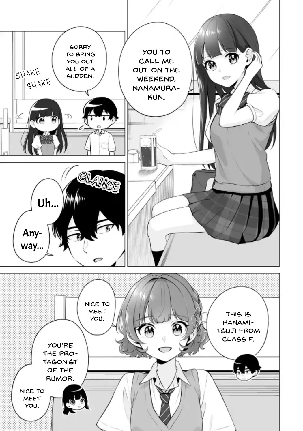 Please Leave Me Alone (For Some Reason, She Wants to Change a Lone Wolf's Helpless High School Life.) Chapter 21 page 3 - Chapter 21: I Didn't Expect Shiramine to be the Type to Hold a Grudge This Much?