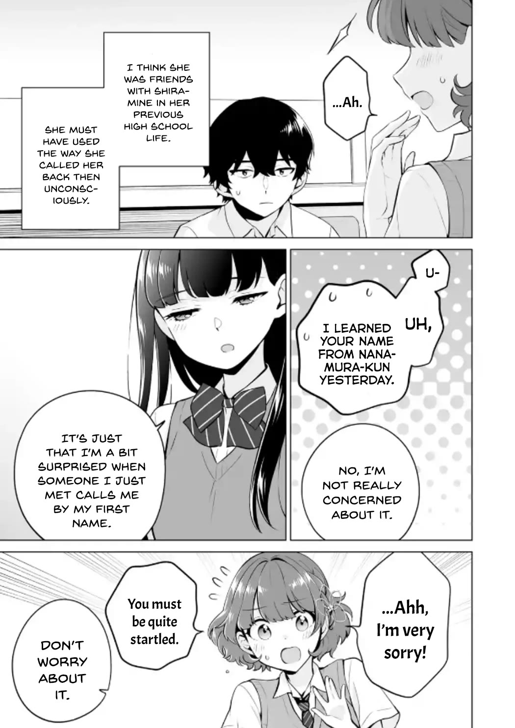 Please Leave Me Alone (For Some Reason, She Wants to Change a Lone Wolf's Helpless High School Life.) Chapter 21 page 9 - Chapter 21: I Didn't Expect Shiramine to be the Type to Hold a Grudge This Much?