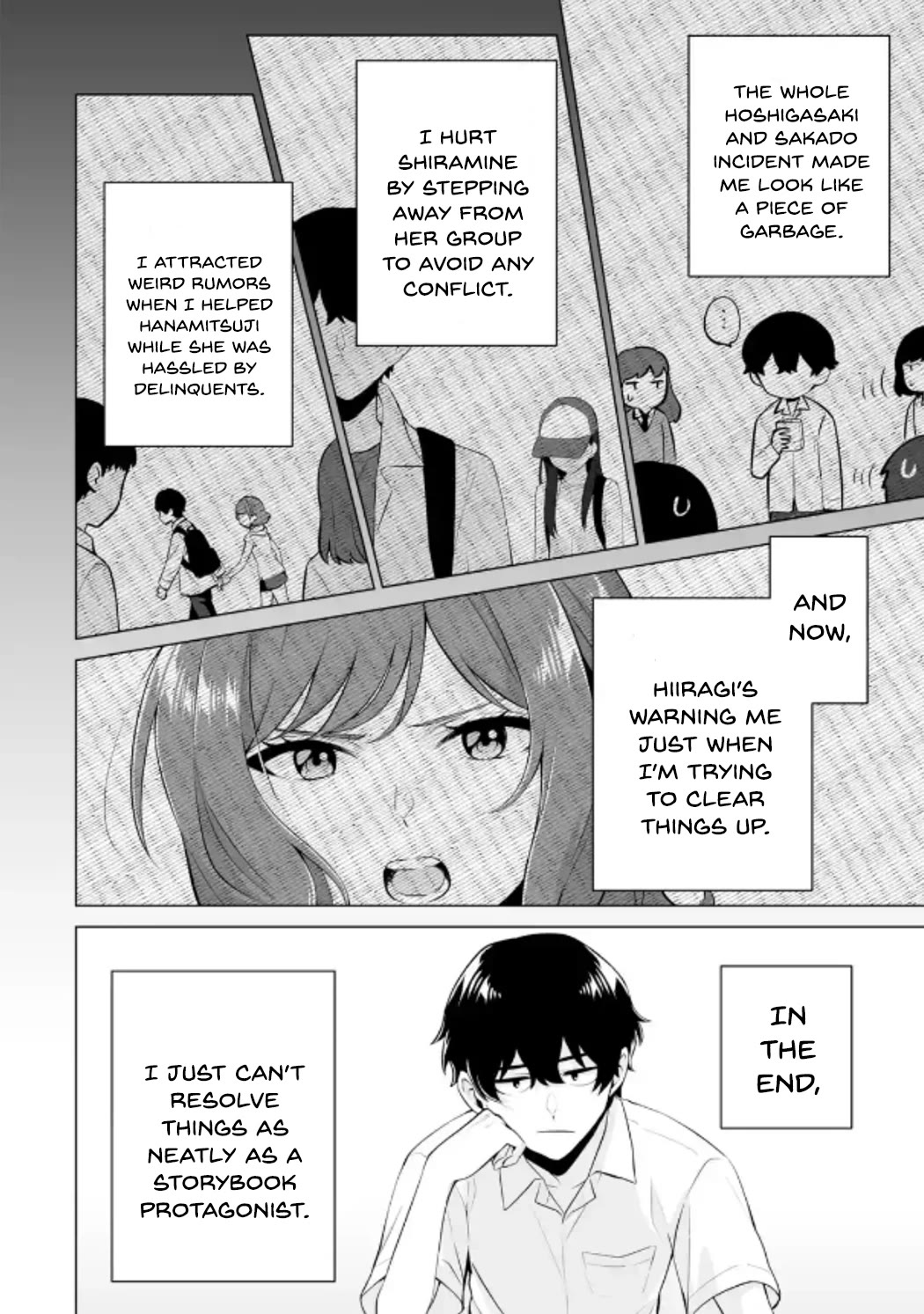 Please Leave Me Alone (For Some Reason, She Wants to Change a Lone Wolf's Helpless High School Life.) Chapter 22 page 22 - Chapter 22: The Popular Girls in Class Still Won't Let Their Guard Down Around Me, Alright?