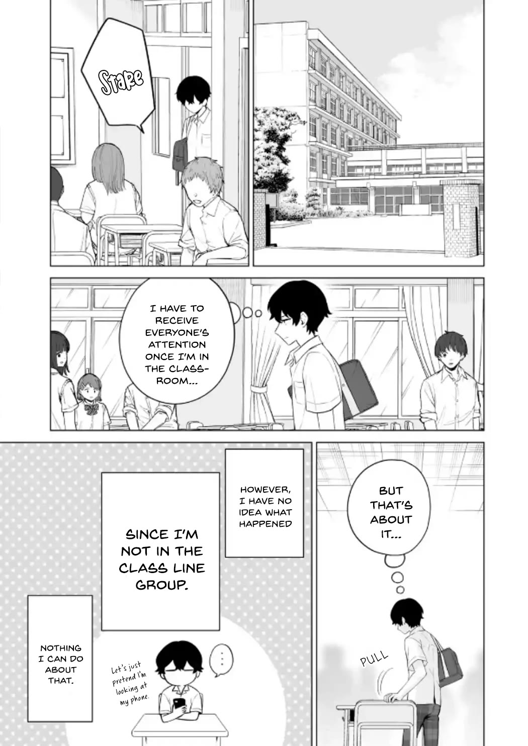 Please Leave Me Alone (For Some Reason, She Wants to Change a Lone Wolf's Helpless High School Life.) Chapter 22 page 3 - Chapter 22: The Popular Girls in Class Still Won't Let Their Guard Down Around Me, Alright?