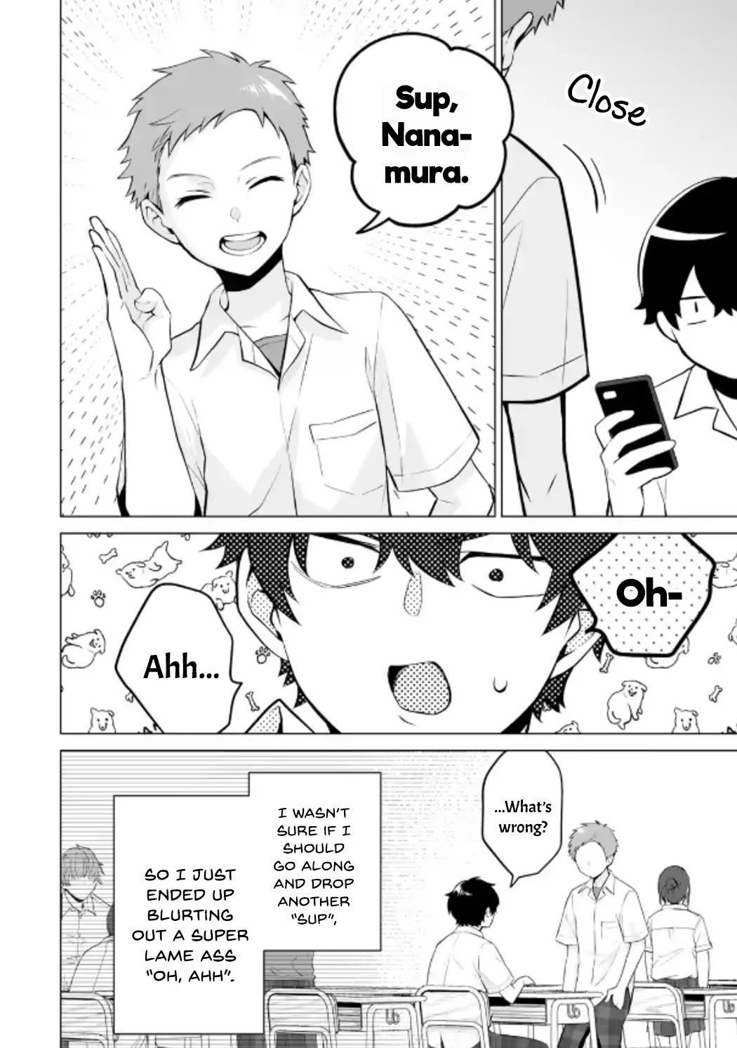 Please Leave Me Alone (For Some Reason, She Wants to Change a Lone Wolf's Helpless High School Life.) Chapter 22 page 4 - Chapter 22: The Popular Girls in Class Still Won't Let Their Guard Down Around Me, Alright?