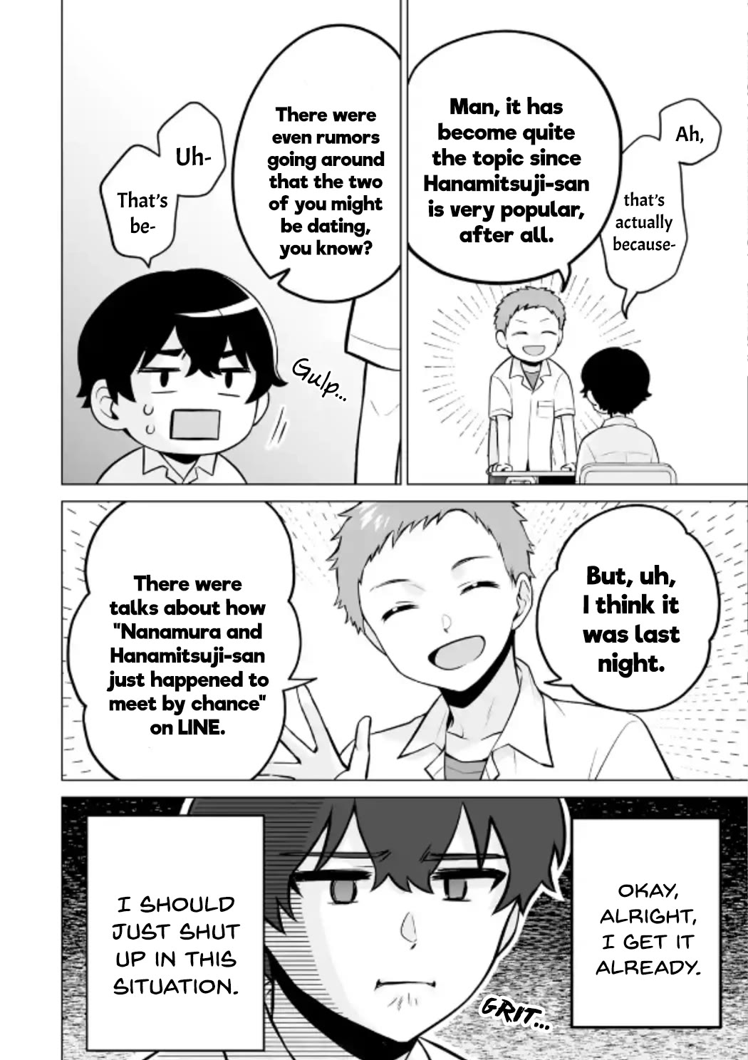 Please Leave Me Alone (For Some Reason, She Wants to Change a Lone Wolf's Helpless High School Life.) Chapter 22 page 6 - Chapter 22: The Popular Girls in Class Still Won't Let Their Guard Down Around Me, Alright?