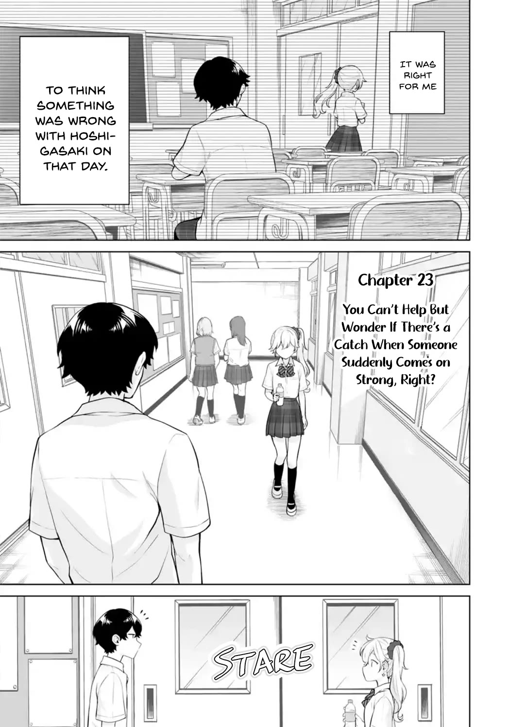 Please Leave Me Alone (For Some Reason, She Wants to Change a Lone Wolf's Helpless High School Life.) Chapter 23 page 1 - Chapter 23: You Can't Help But Wonder If There's a Catch When Someone Suddenly Comes on Strong, Right?
