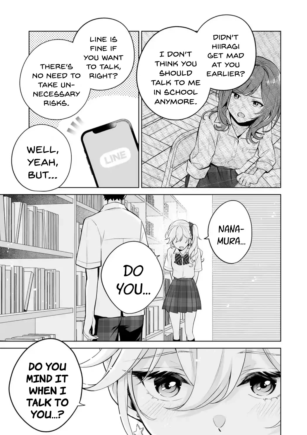 Please Leave Me Alone (For Some Reason, She Wants to Change a Lone Wolf's Helpless High School Life.) Chapter 23 page 15 - Chapter 23: You Can't Help But Wonder If There's a Catch When Someone Suddenly Comes on Strong, Right?