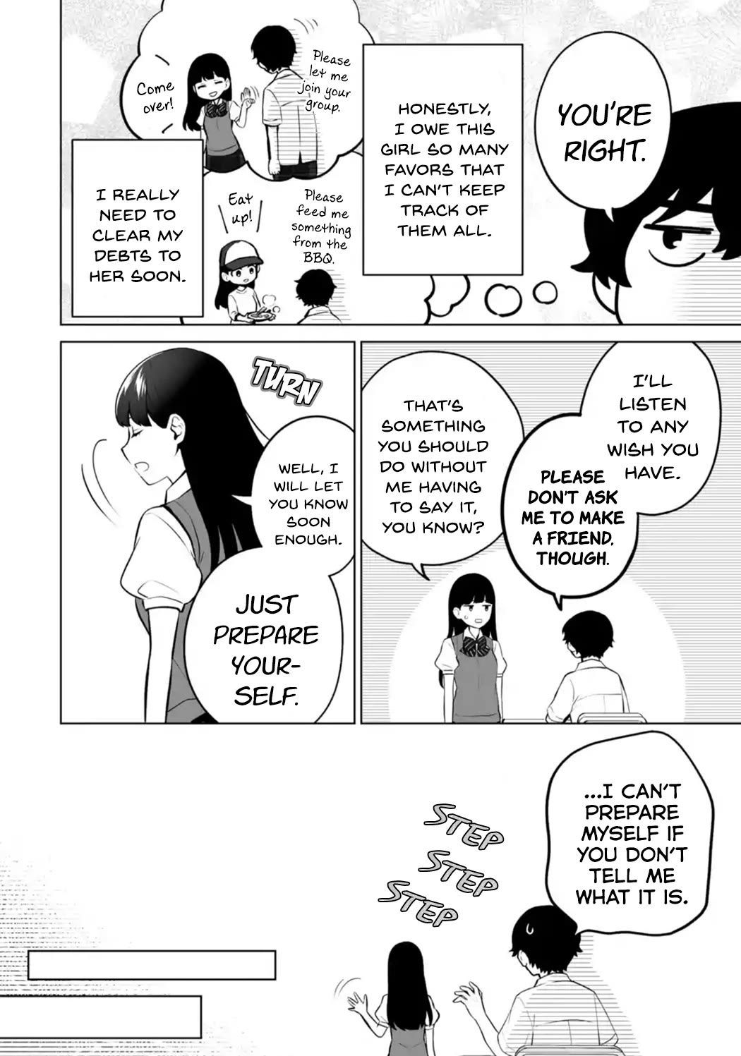 Please Leave Me Alone (For Some Reason, She Wants to Change a Lone Wolf's Helpless High School Life.) Chapter 23 page 20 - Chapter 23: You Can't Help But Wonder If There's a Catch When Someone Suddenly Comes on Strong, Right?