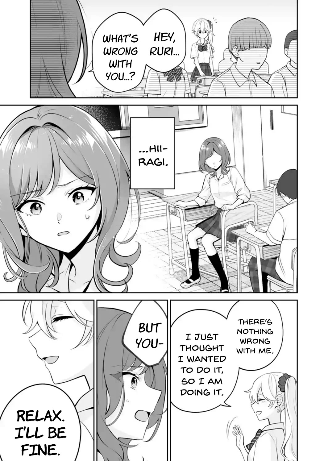 Please Leave Me Alone (For Some Reason, She Wants to Change a Lone Wolf's Helpless High School Life.) Chapter 24 page 13 - Chapter 24: I'm the One Who Wants to Ask What's in Her Head, Okay?