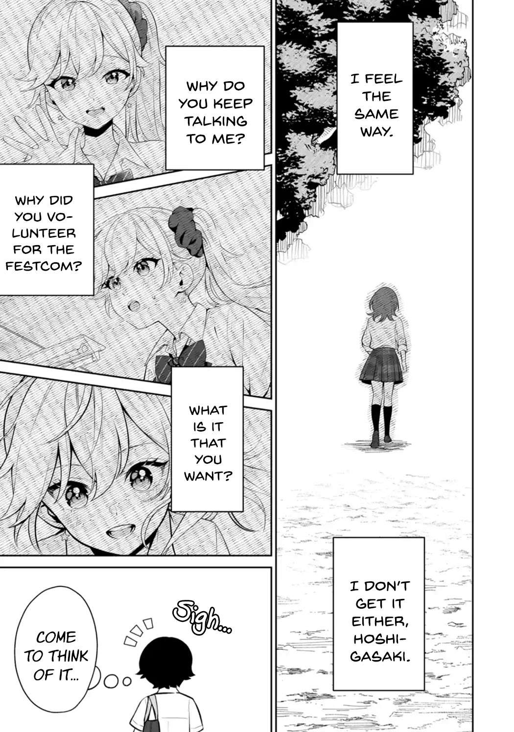 Please Leave Me Alone (For Some Reason, She Wants to Change a Lone Wolf's Helpless High School Life.) Chapter 24 page 27 - Chapter 24: I'm the One Who Wants to Ask What's in Her Head, Okay?