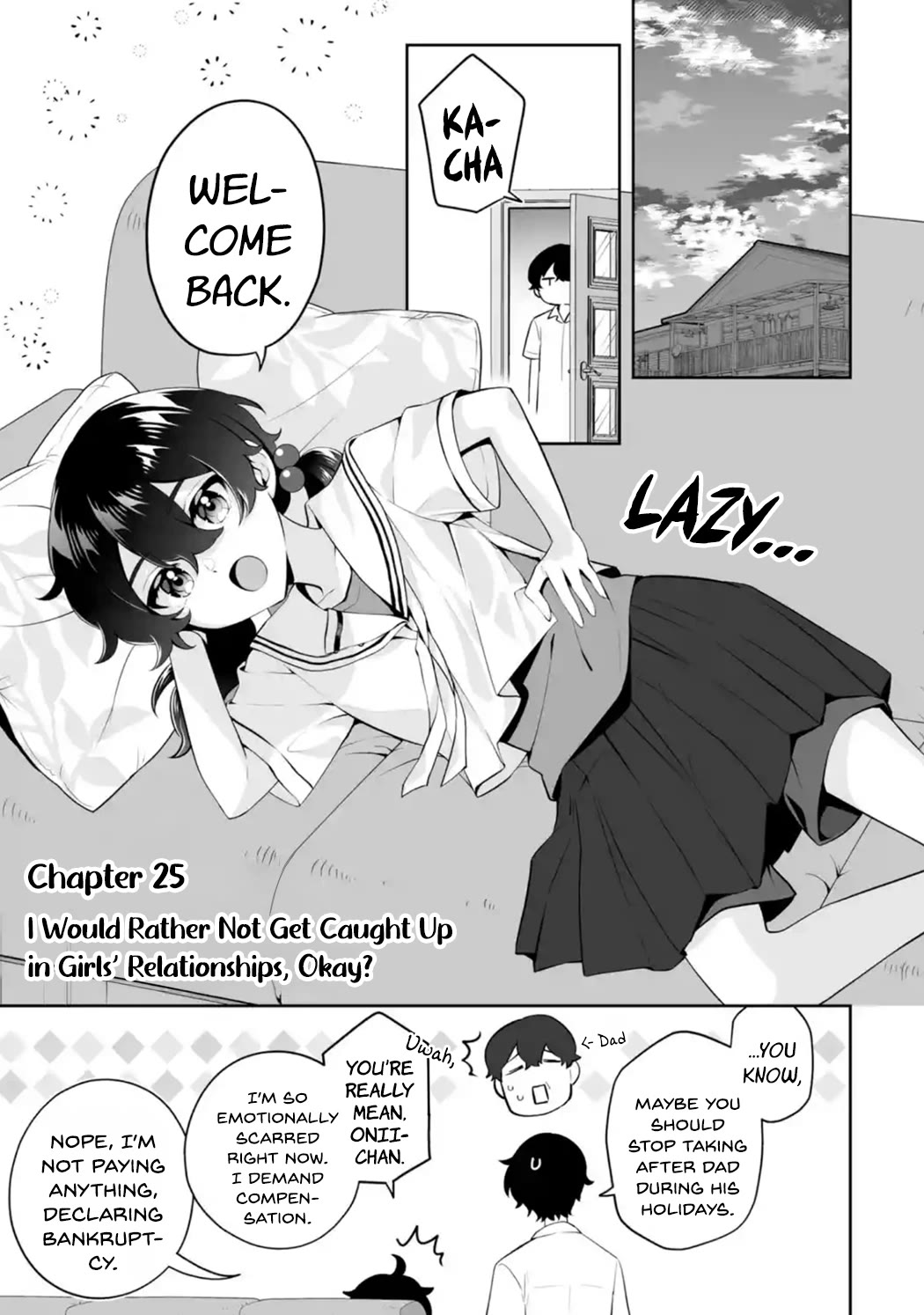 Please Leave Me Alone (For Some Reason, She Wants to Change a Lone Wolf's Helpless High School Life.) Chapter 25 page 1 - Chapter 25: I Would Rather Not Get Caught Up in Girls' Relationships, Okay?
