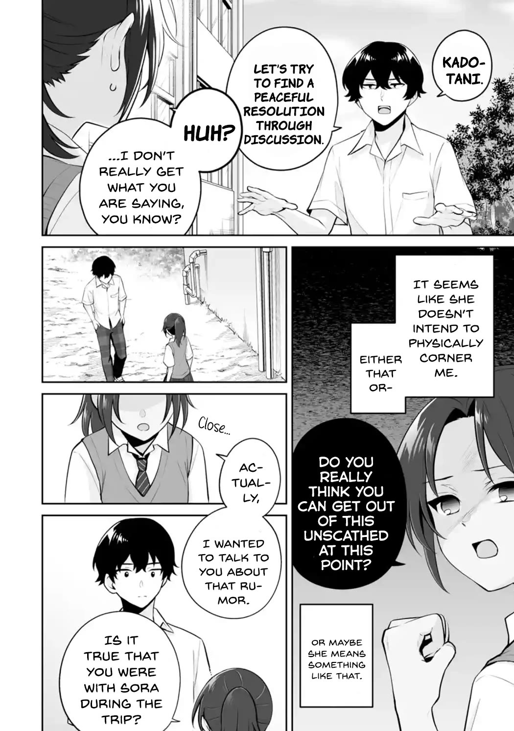 Please Leave Me Alone (For Some Reason, She Wants to Change a Lone Wolf's Helpless High School Life.) Chapter 25 page 28 - Chapter 25: I Would Rather Not Get Caught Up in Girls' Relationships, Okay?