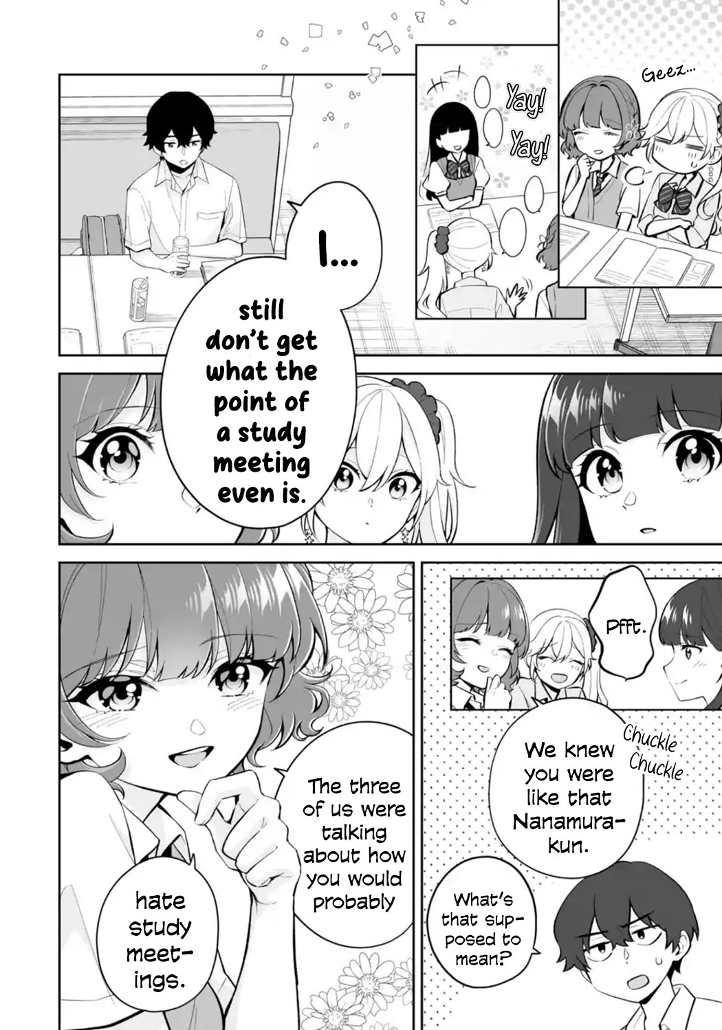 Please Leave Me Alone (For Some Reason, She Wants to Change a Lone Wolf's Helpless High School Life.) Chapter 27 page 10 - Chapter 27: I Have Never Seen Anyone Actually Study at a Study Meeting, You Know?