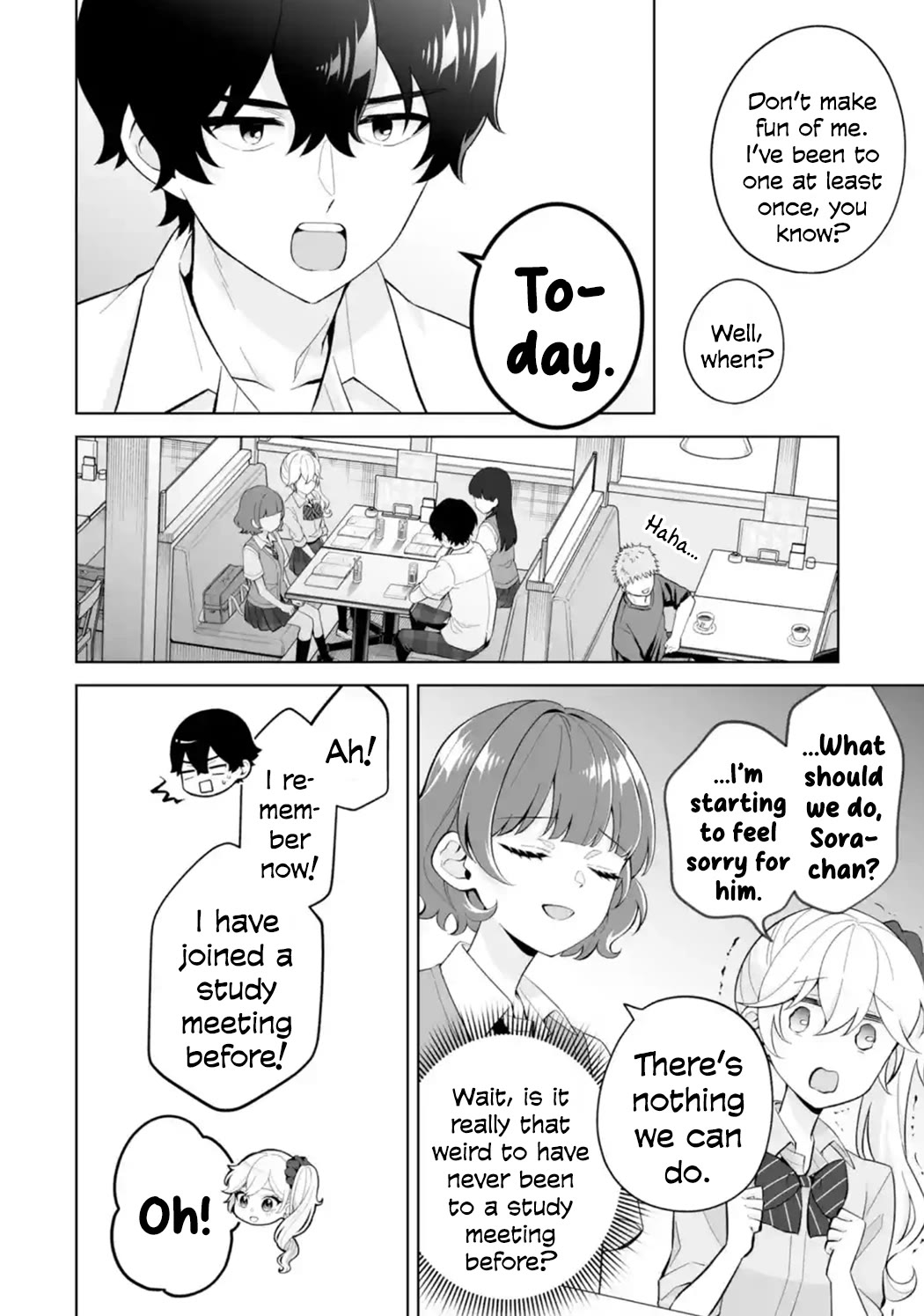 Please Leave Me Alone (For Some Reason, She Wants to Change a Lone Wolf's Helpless High School Life.) Chapter 27 page 12 - Chapter 27: I Have Never Seen Anyone Actually Study at a Study Meeting, You Know?