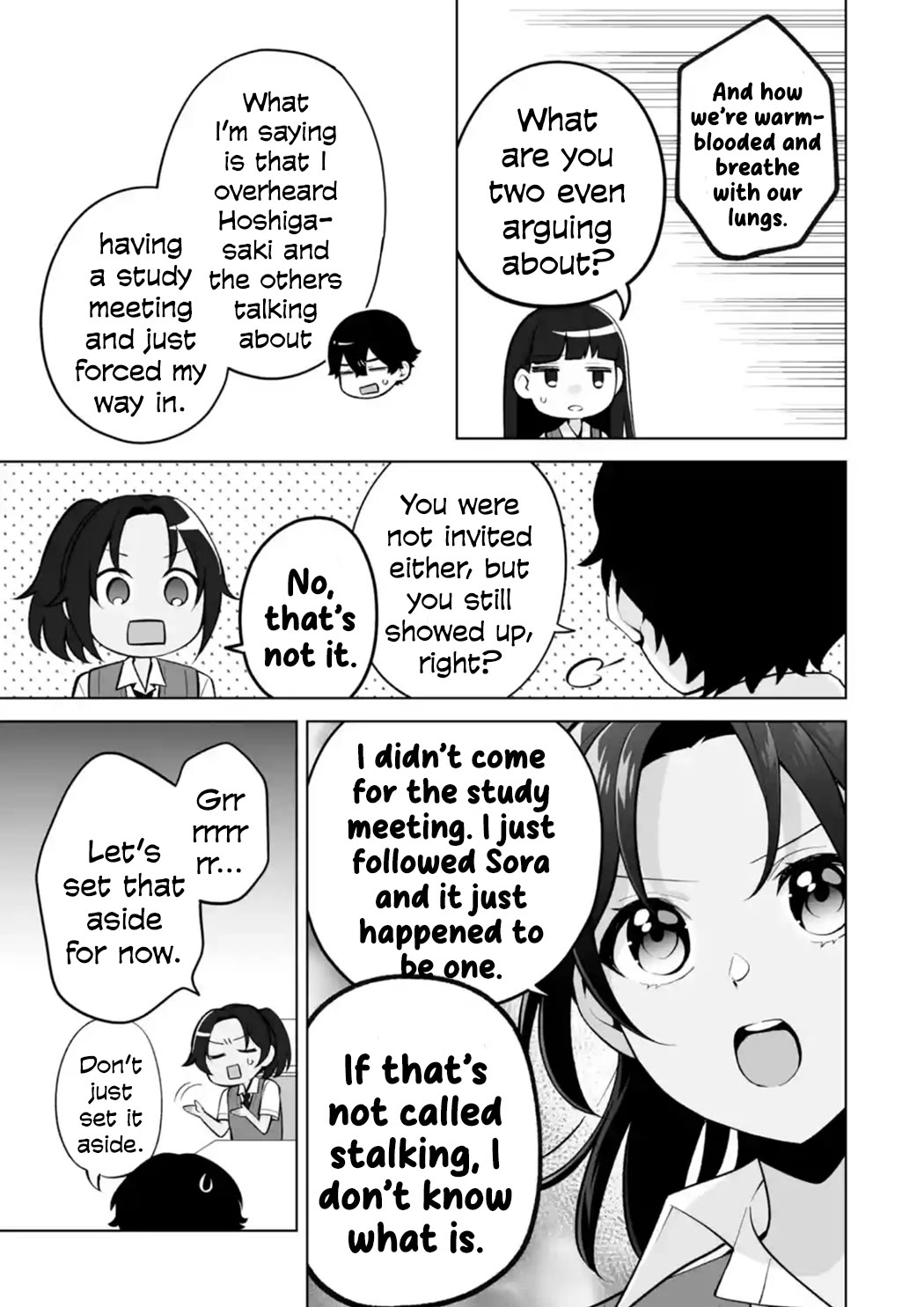 Please Leave Me Alone (For Some Reason, She Wants to Change a Lone Wolf's Helpless High School Life.) Chapter 27 page 25 - Chapter 27: I Have Never Seen Anyone Actually Study at a Study Meeting, You Know?