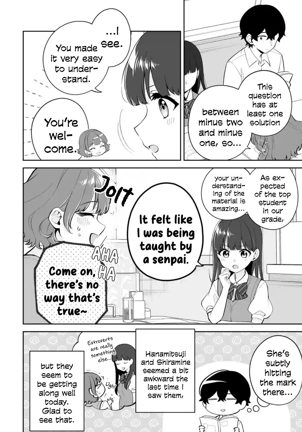 Please Leave Me Alone (For Some Reason, She Wants to Change a Lone Wolf's Helpless High School Life.) Chapter 27 page 4 - Chapter 27: I Have Never Seen Anyone Actually Study at a Study Meeting, You Know?
