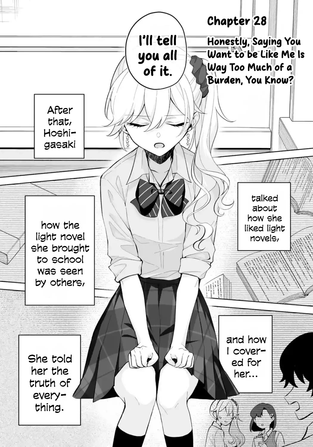 Please Leave Me Alone (For Some Reason, She Wants to Change a Lone Wolf's Helpless High School Life.) Chapter 28 page 1 - Chapter 28: Honestly, Saying You Want to be Like Me Is Way Too Much of a Burden, You Know?