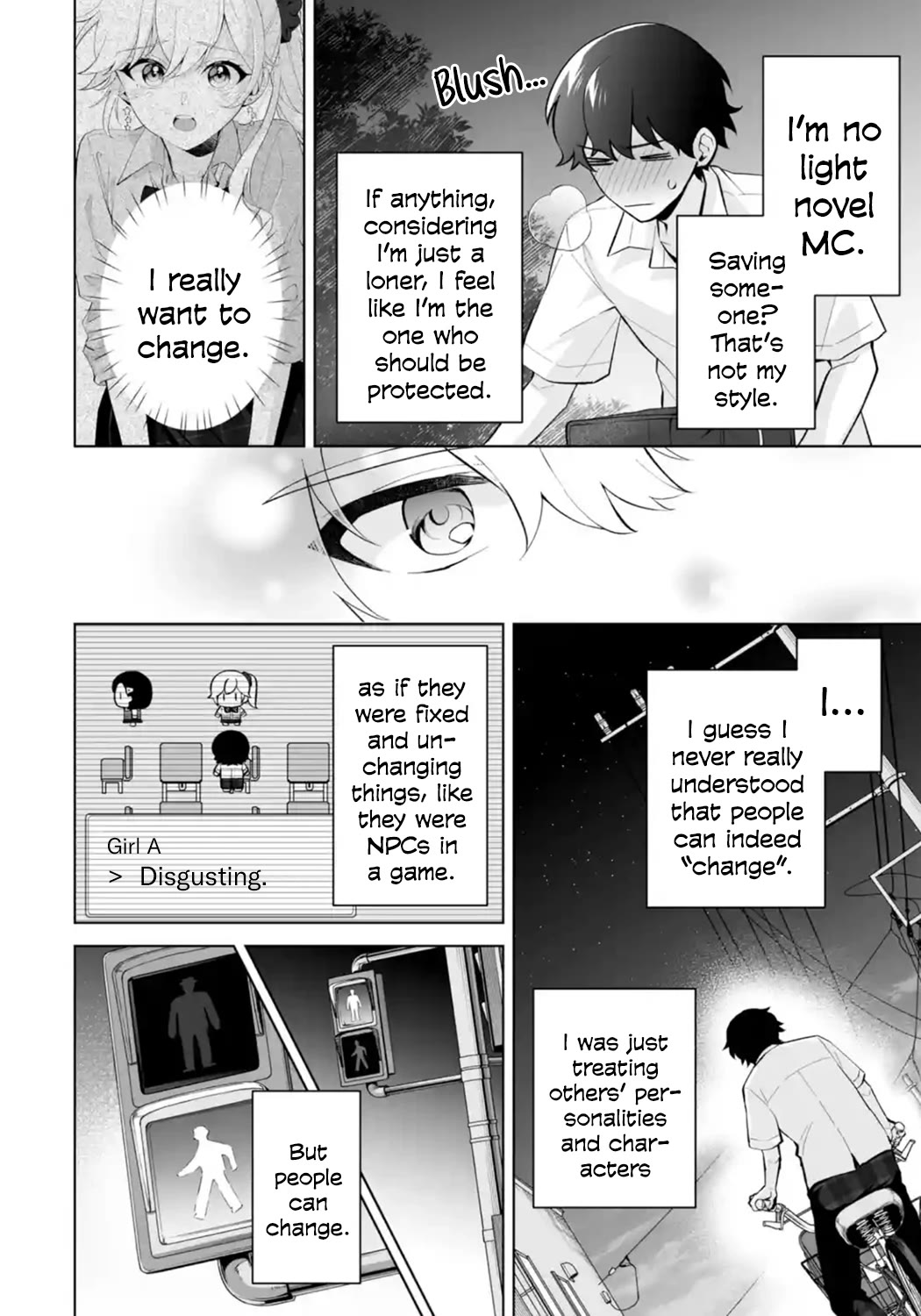 Please Leave Me Alone (For Some Reason, She Wants to Change a Lone Wolf's Helpless High School Life.) Chapter 28 page 28 - Chapter 28: Honestly, Saying You Want to be Like Me Is Way Too Much of a Burden, You Know?