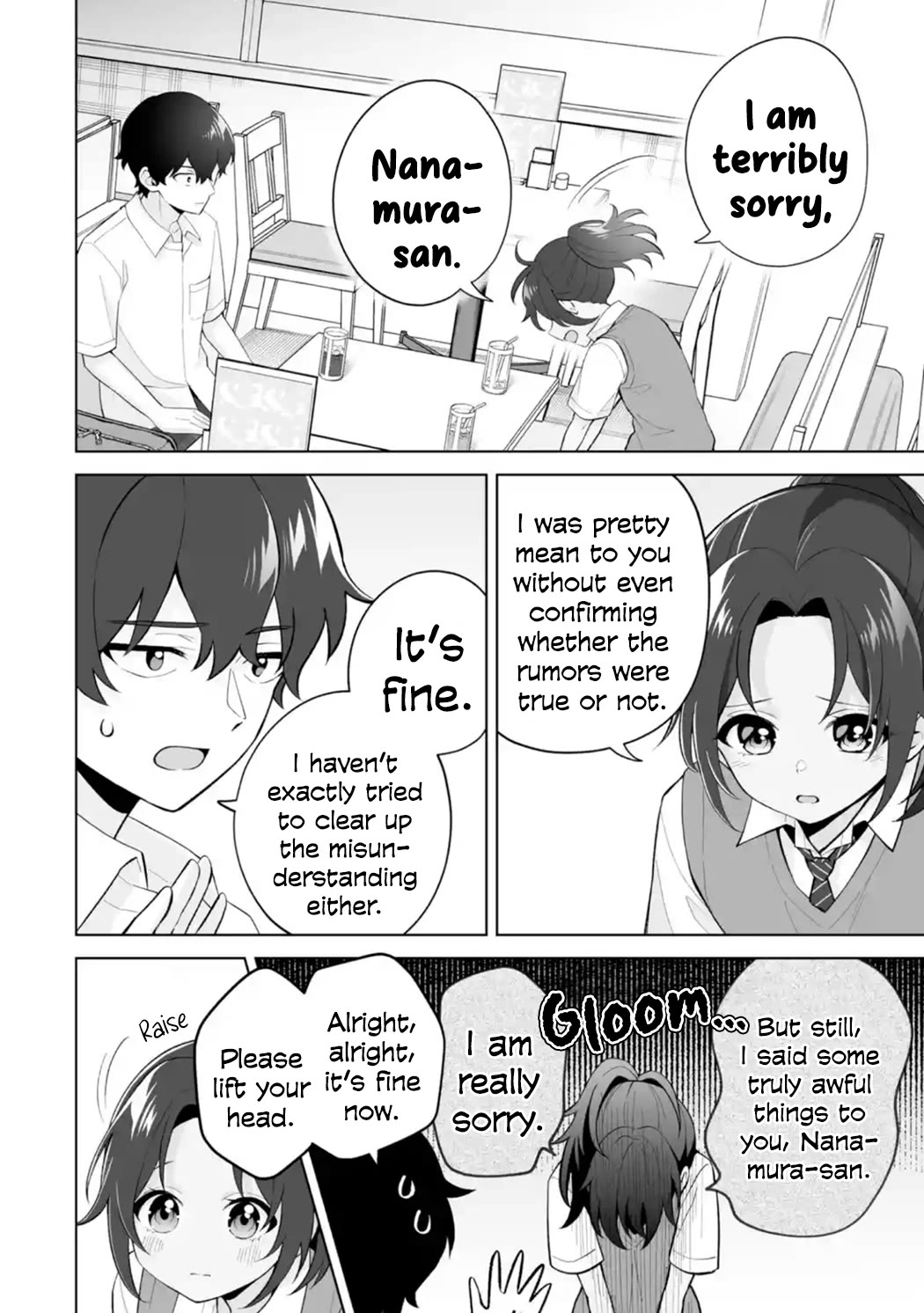 Please Leave Me Alone (For Some Reason, She Wants to Change a Lone Wolf's Helpless High School Life.) Chapter 28 page 6 - Chapter 28: Honestly, Saying You Want to be Like Me Is Way Too Much of a Burden, You Know?