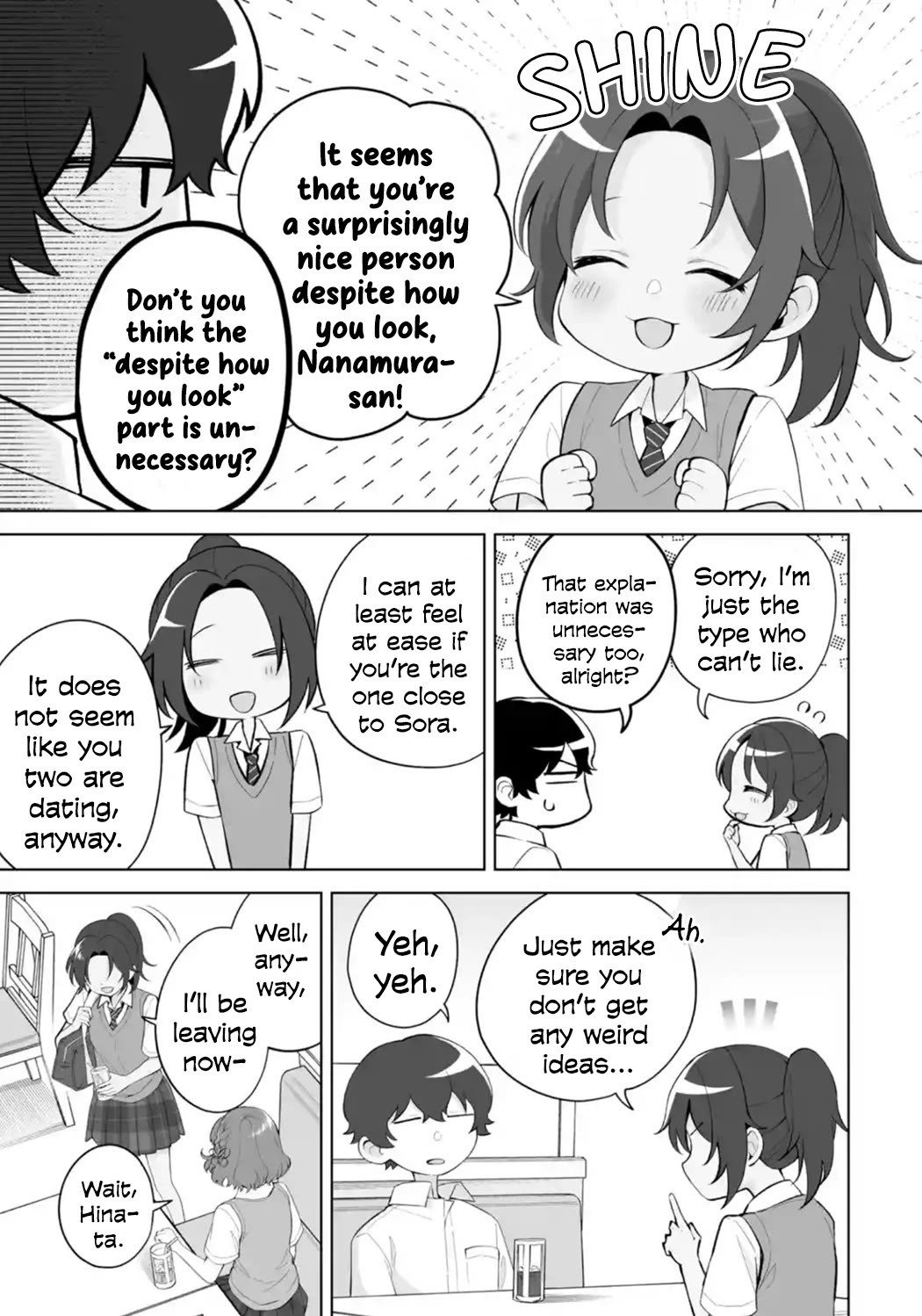 Please Leave Me Alone (For Some Reason, She Wants to Change a Lone Wolf's Helpless High School Life.) Chapter 28 page 7 - Chapter 28: Honestly, Saying You Want to be Like Me Is Way Too Much of a Burden, You Know?