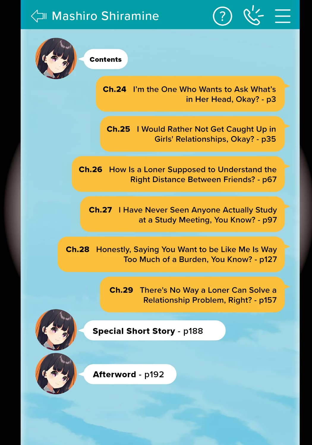 Please Leave Me Alone (For Some Reason, She Wants to Change a Lone Wolf's Helpless High School Life.) Chapter 29.5 page 4 - Chapter 29.5: Vol.5 Extras