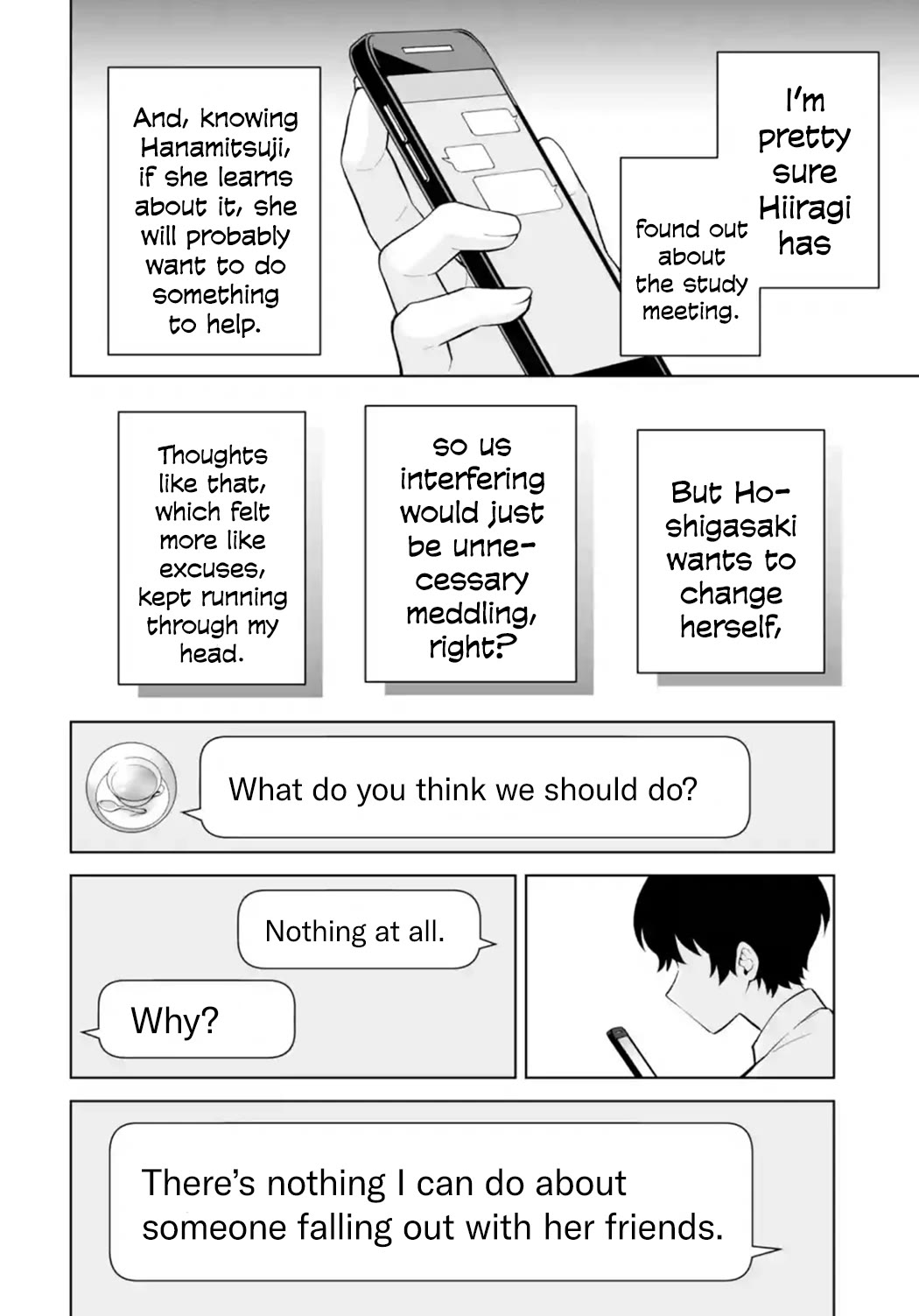 Please Leave Me Alone (For Some Reason, She Wants to Change a Lone Wolf's Helpless High School Life.) Chapter 29 page 22 - Chapter 29: There's No Way a Loner Can Solve a Relationship Problem, Right?