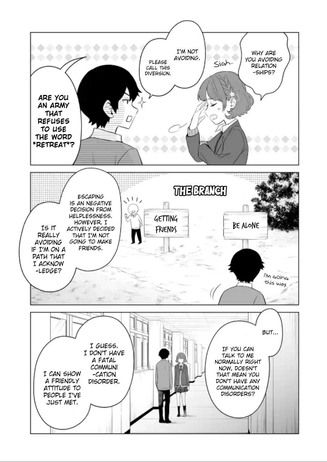 Please Leave Me Alone (For Some Reason, She Wants to Change a Lone Wolf's Helpless High School Life.) Chapter 3 page 15 - Chapter 3: I Don't Want to Start My High School Life All Over Again in the First Place, Alright?