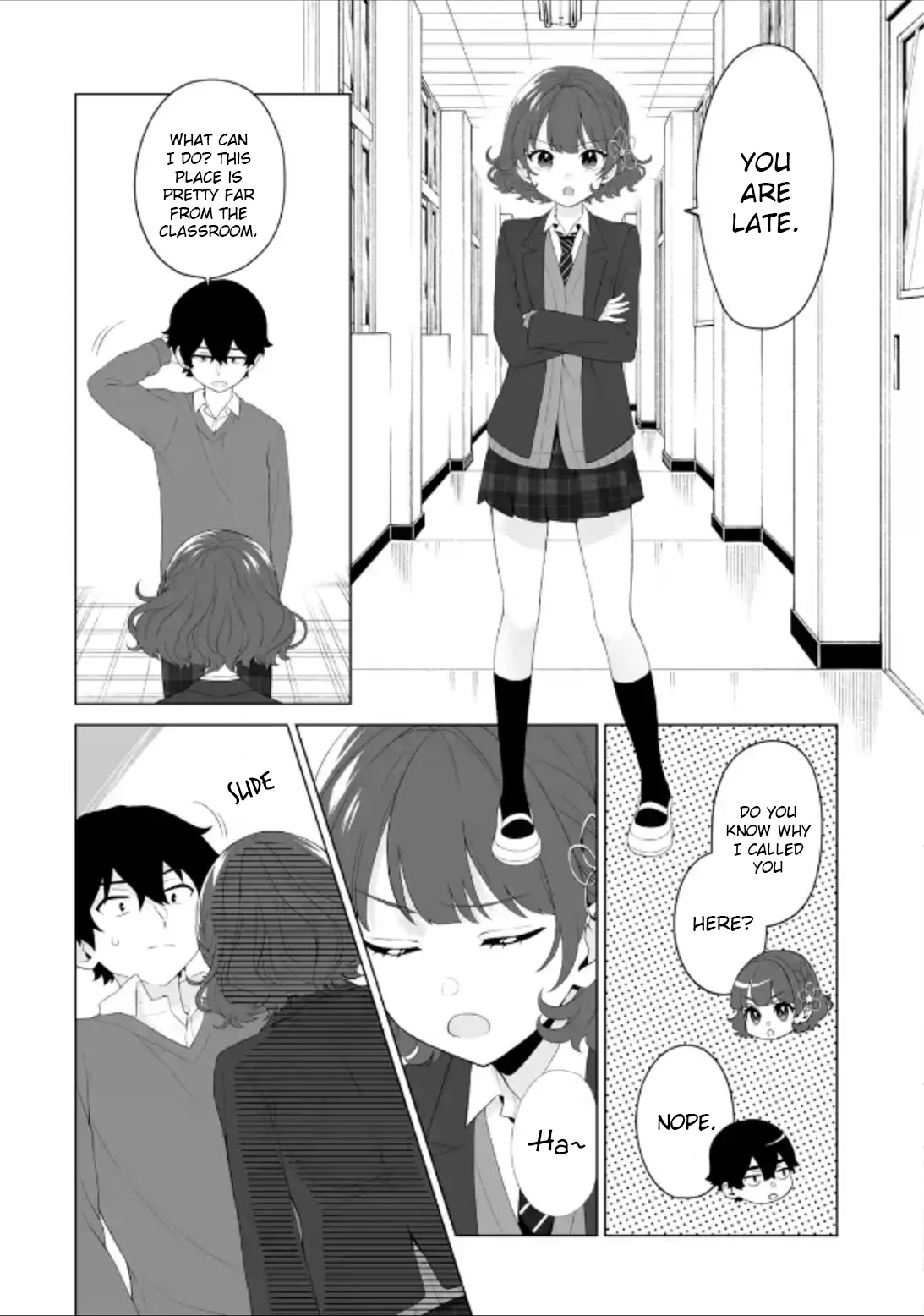Please Leave Me Alone (For Some Reason, She Wants to Change a Lone Wolf's Helpless High School Life.) Chapter 3 page 6 - Chapter 3: I Don't Want to Start My High School Life All Over Again in the First Place, Alright?