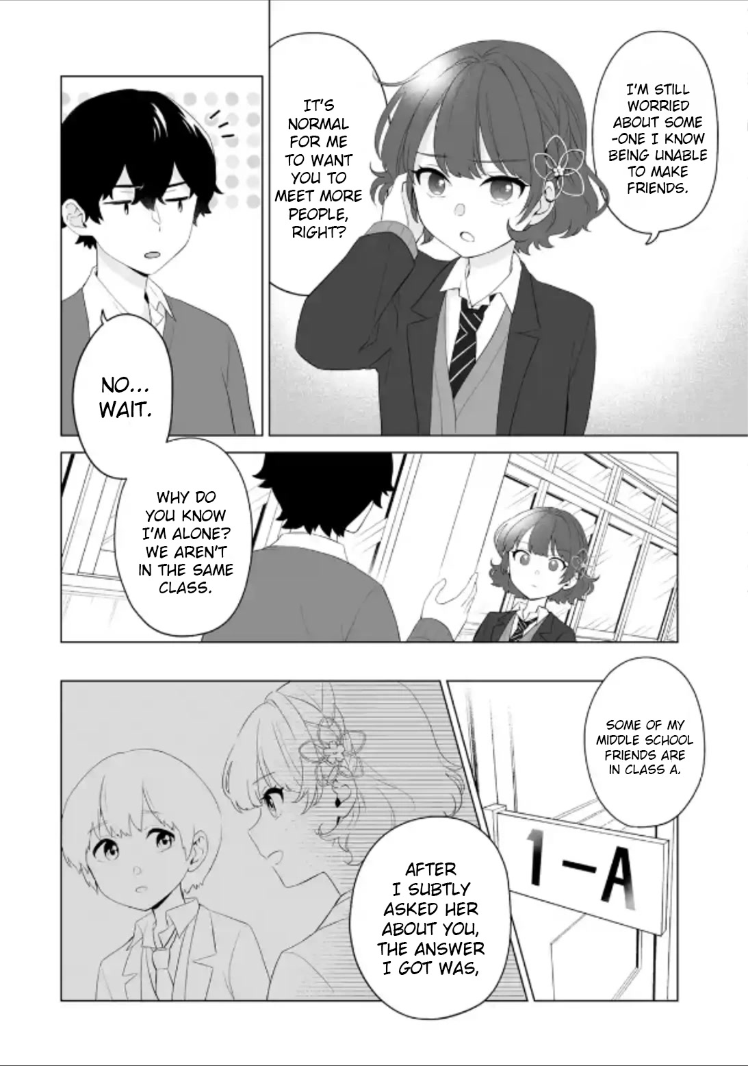 Please Leave Me Alone (For Some Reason, She Wants to Change a Lone Wolf's Helpless High School Life.) Chapter 3 page 8 - Chapter 3: I Don't Want to Start My High School Life All Over Again in the First Place, Alright?