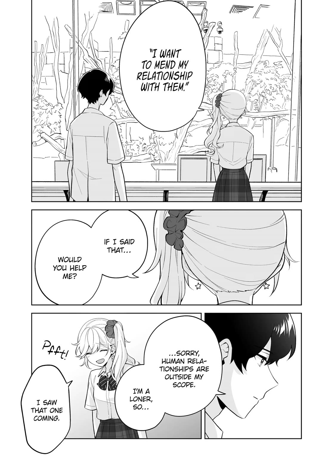 Please Leave Me Alone (For Some Reason, She Wants to Change a Lone Wolf's Helpless High School Life.) Chapter 31 page 13 - Chapter 31