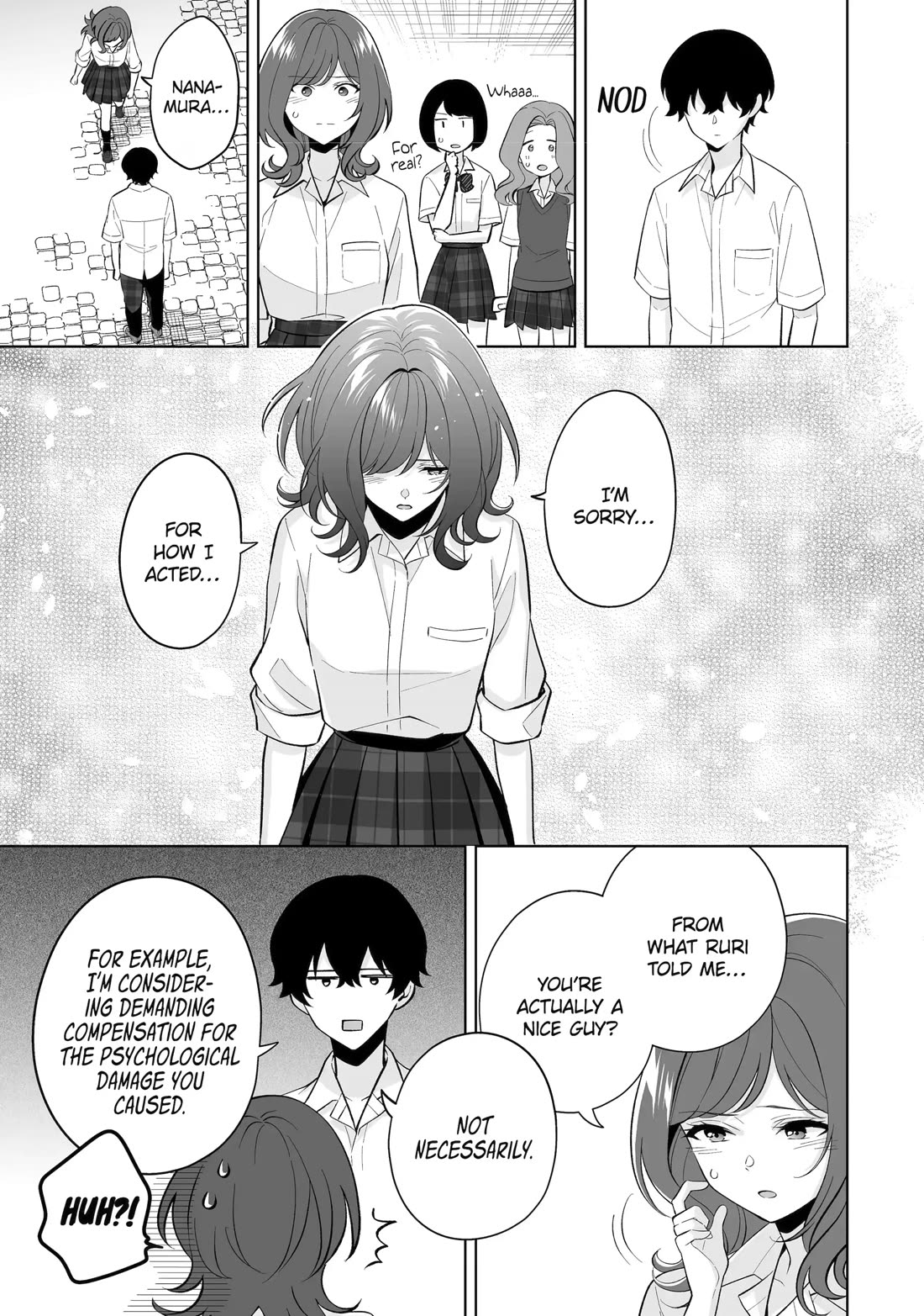 Please Leave Me Alone (For Some Reason, She Wants to Change a Lone Wolf's Helpless High School Life.) Chapter 32 page 17 - Chapter 32