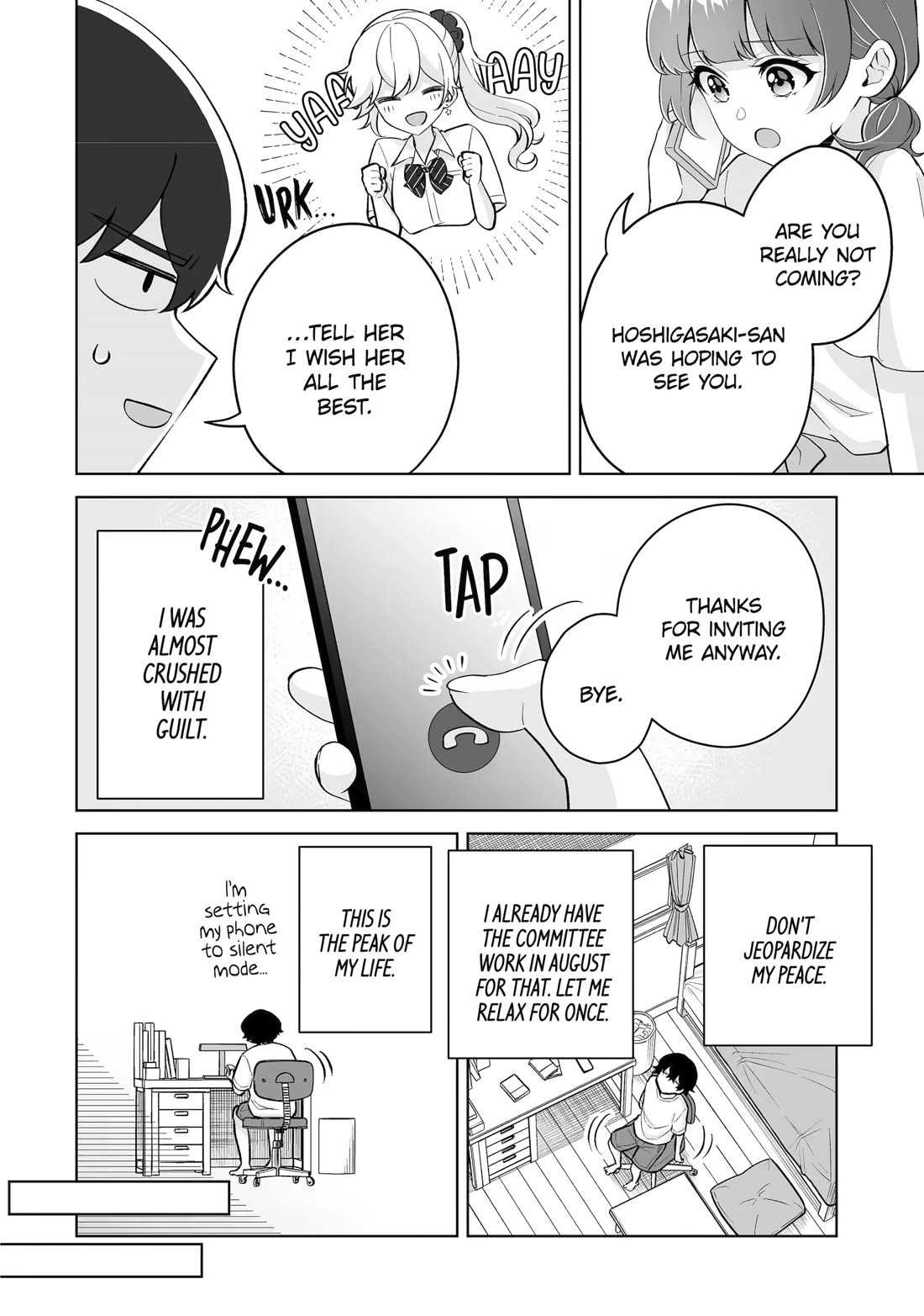Please Leave Me Alone (For Some Reason, She Wants to Change a Lone Wolf's Helpless High School Life.) Chapter 34 page 24 - Chapter 34