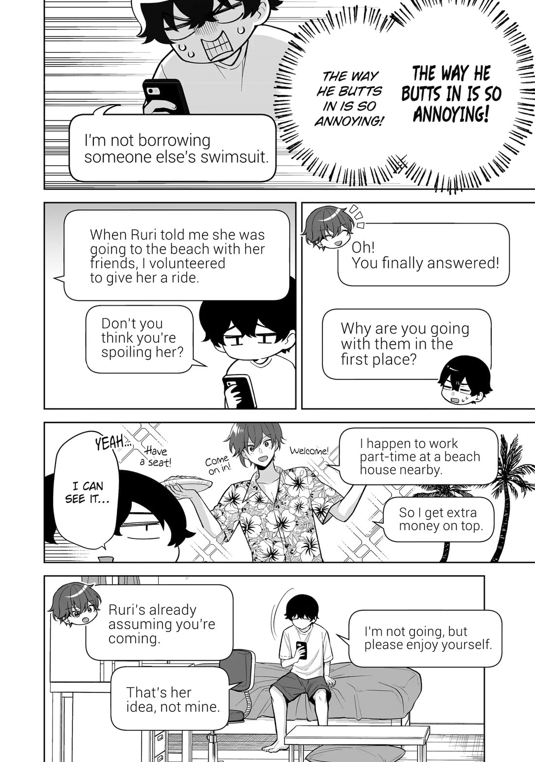 Please Leave Me Alone (For Some Reason, She Wants to Change a Lone Wolf's Helpless High School Life.) Chapter 34 page 28 - Chapter 34