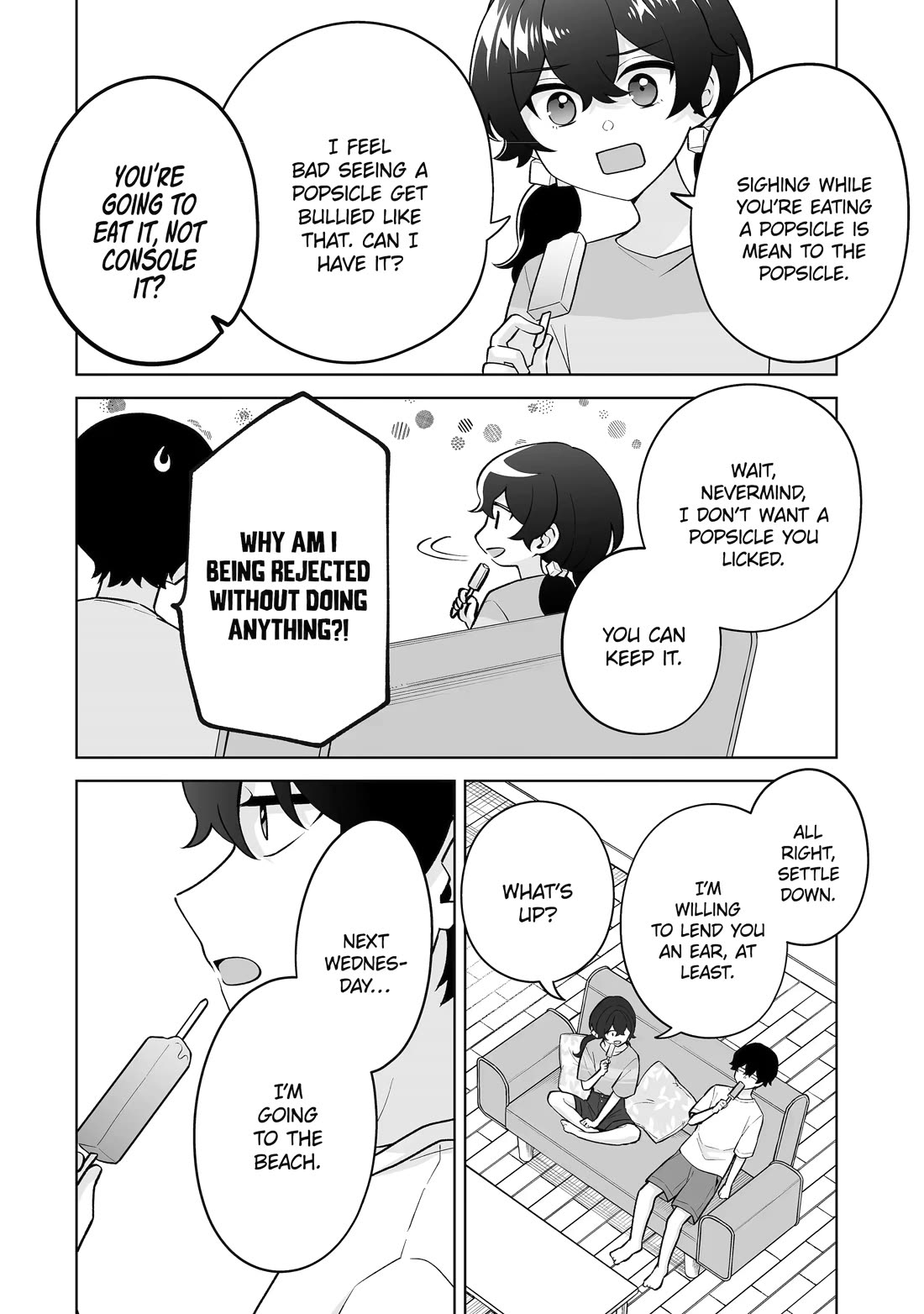 Please Leave Me Alone (For Some Reason, She Wants to Change a Lone Wolf's Helpless High School Life.) Chapter 35 page 4 - Chapter 35