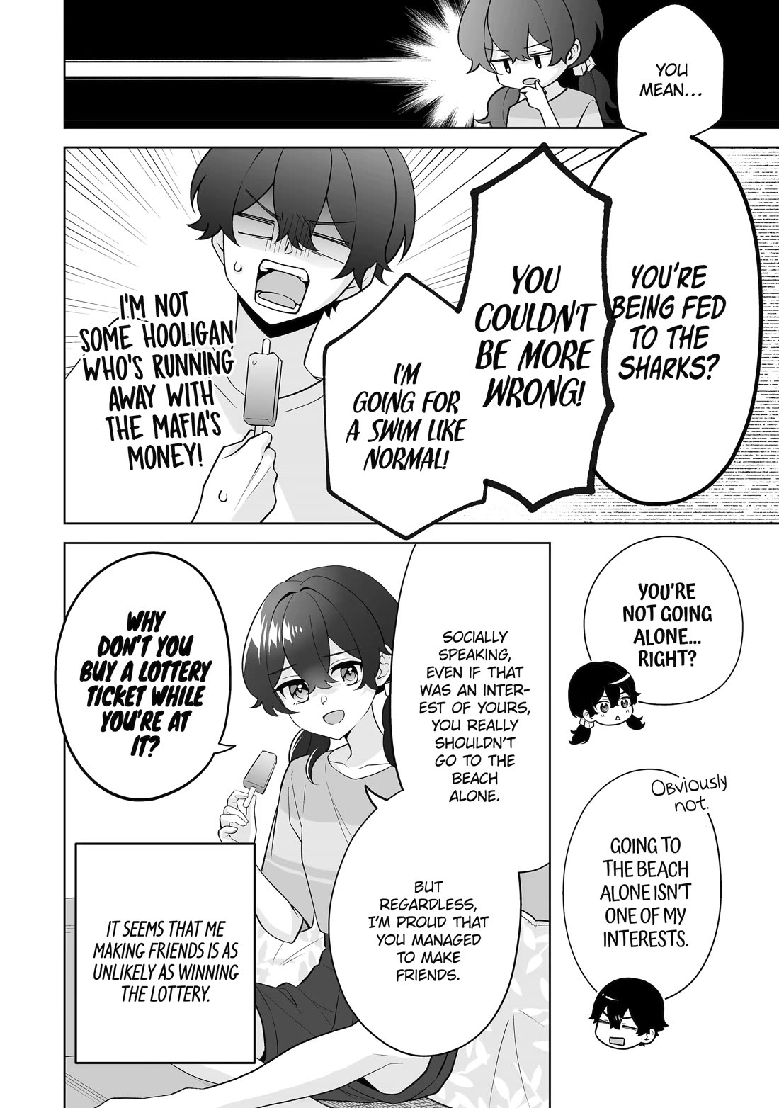 Please Leave Me Alone (For Some Reason, She Wants to Change a Lone Wolf's Helpless High School Life.) Chapter 35 page 6 - Chapter 35
