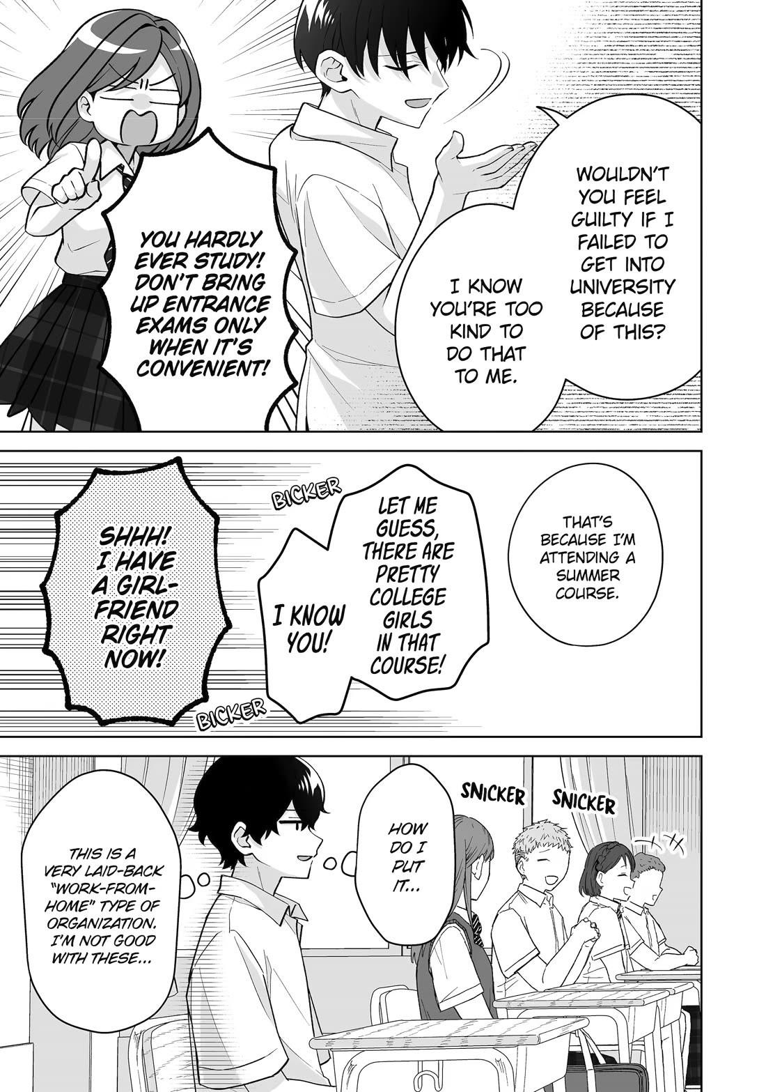 Please Leave Me Alone (For Some Reason, She Wants to Change a Lone Wolf's Helpless High School Life.) Chapter 38 page 7 - Chapter 38