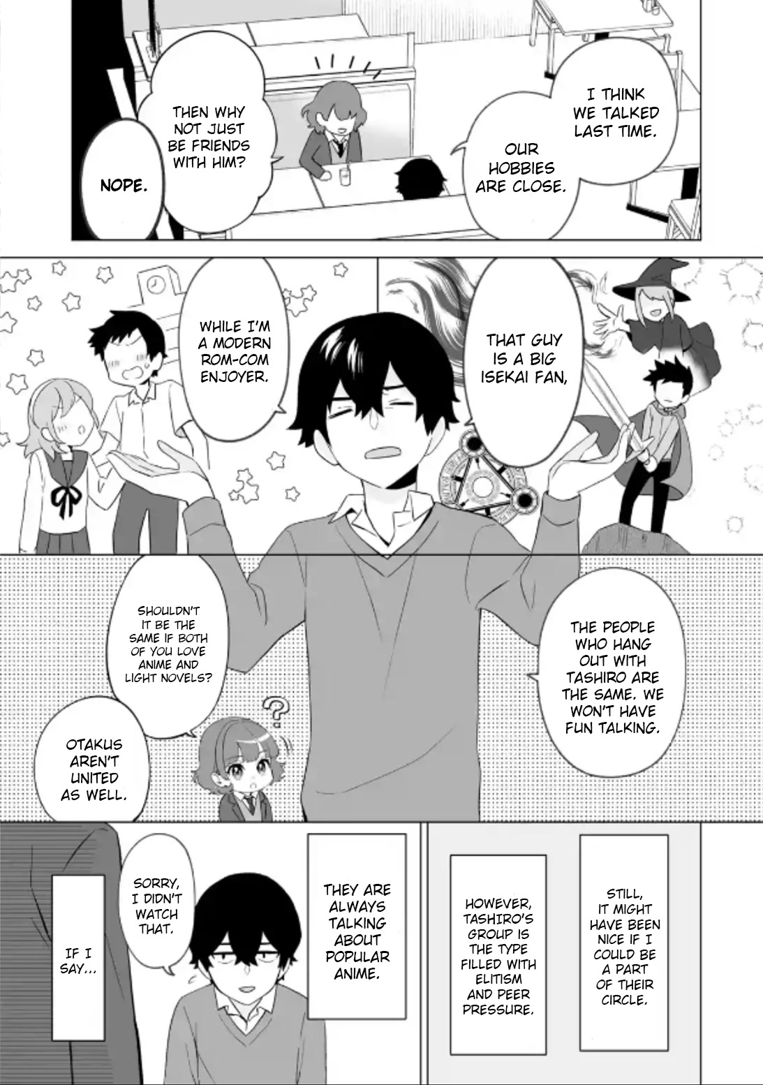 Please Leave Me Alone (For Some Reason, She Wants to Change a Lone Wolf's Helpless High School Life.) Chapter 4 page 11 - Chapter 4: Girls and Chit-Chatting Are an Impossible Game for Me, Okay?