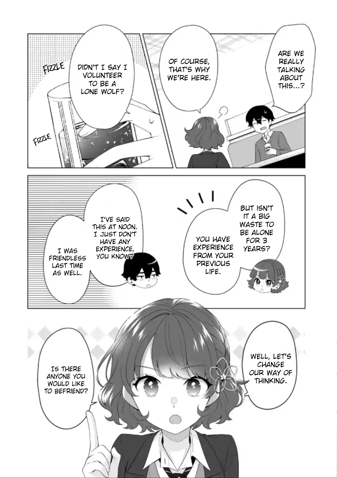 Please Leave Me Alone (For Some Reason, She Wants to Change a Lone Wolf's Helpless High School Life.) Chapter 4 page 2 - Chapter 4: Girls and Chit-Chatting Are an Impossible Game for Me, Okay?
