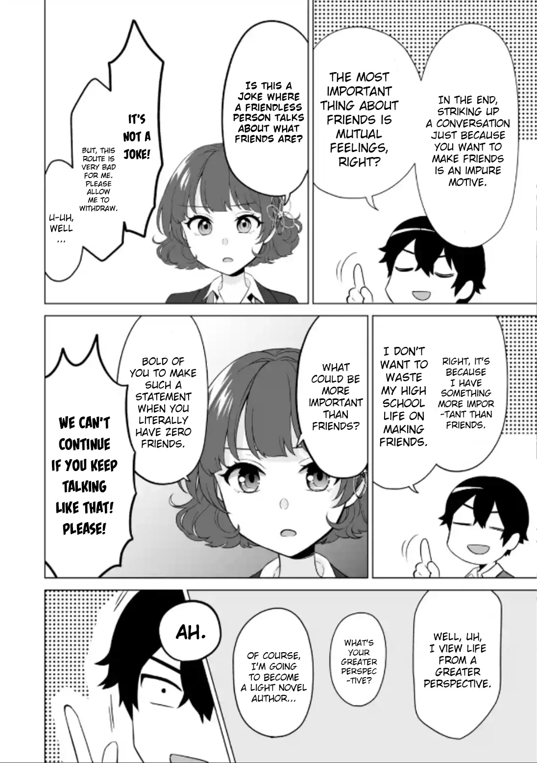 Please Leave Me Alone (For Some Reason, She Wants to Change a Lone Wolf's Helpless High School Life.) Chapter 4 page 24 - Chapter 4: Girls and Chit-Chatting Are an Impossible Game for Me, Okay?