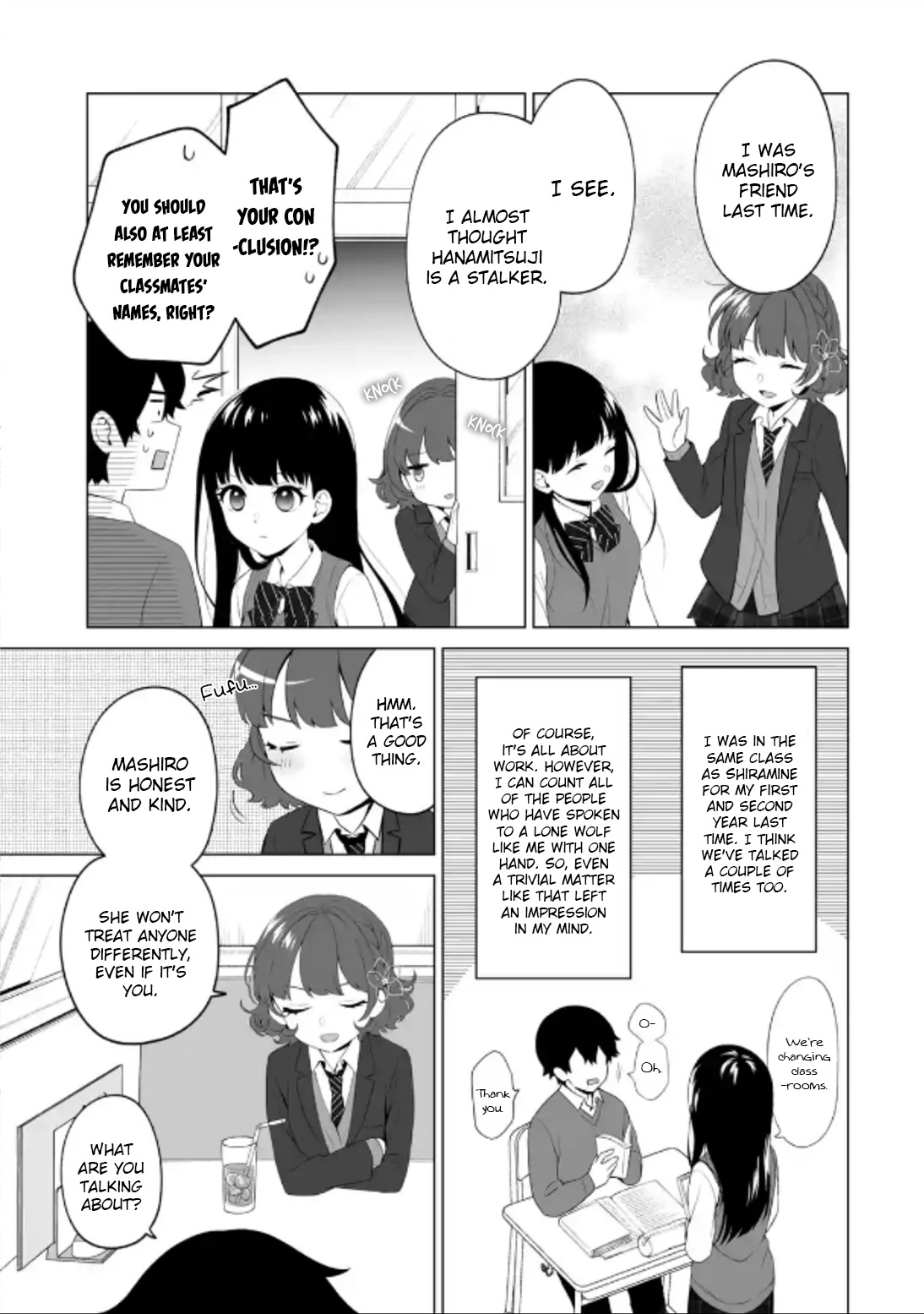 Please Leave Me Alone (For Some Reason, She Wants to Change a Lone Wolf's Helpless High School Life.) Chapter 4 page 7 - Chapter 4: Girls and Chit-Chatting Are an Impossible Game for Me, Okay?