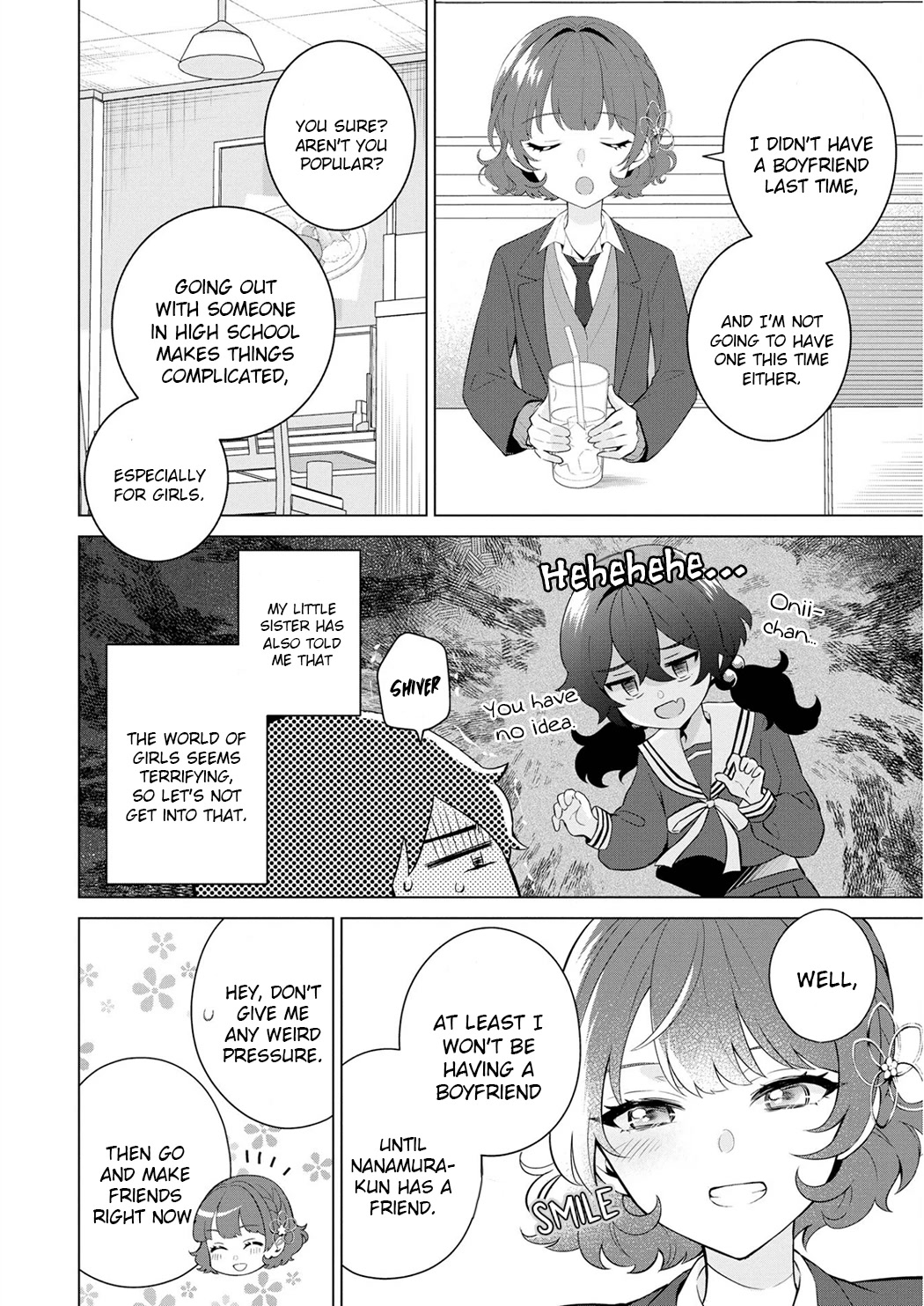Please Leave Me Alone (For Some Reason, She Wants to Change a Lone Wolf's Helpless High School Life.) Chapter 5.5 page 10 - Chapter 5.5: Vol.1 Extras