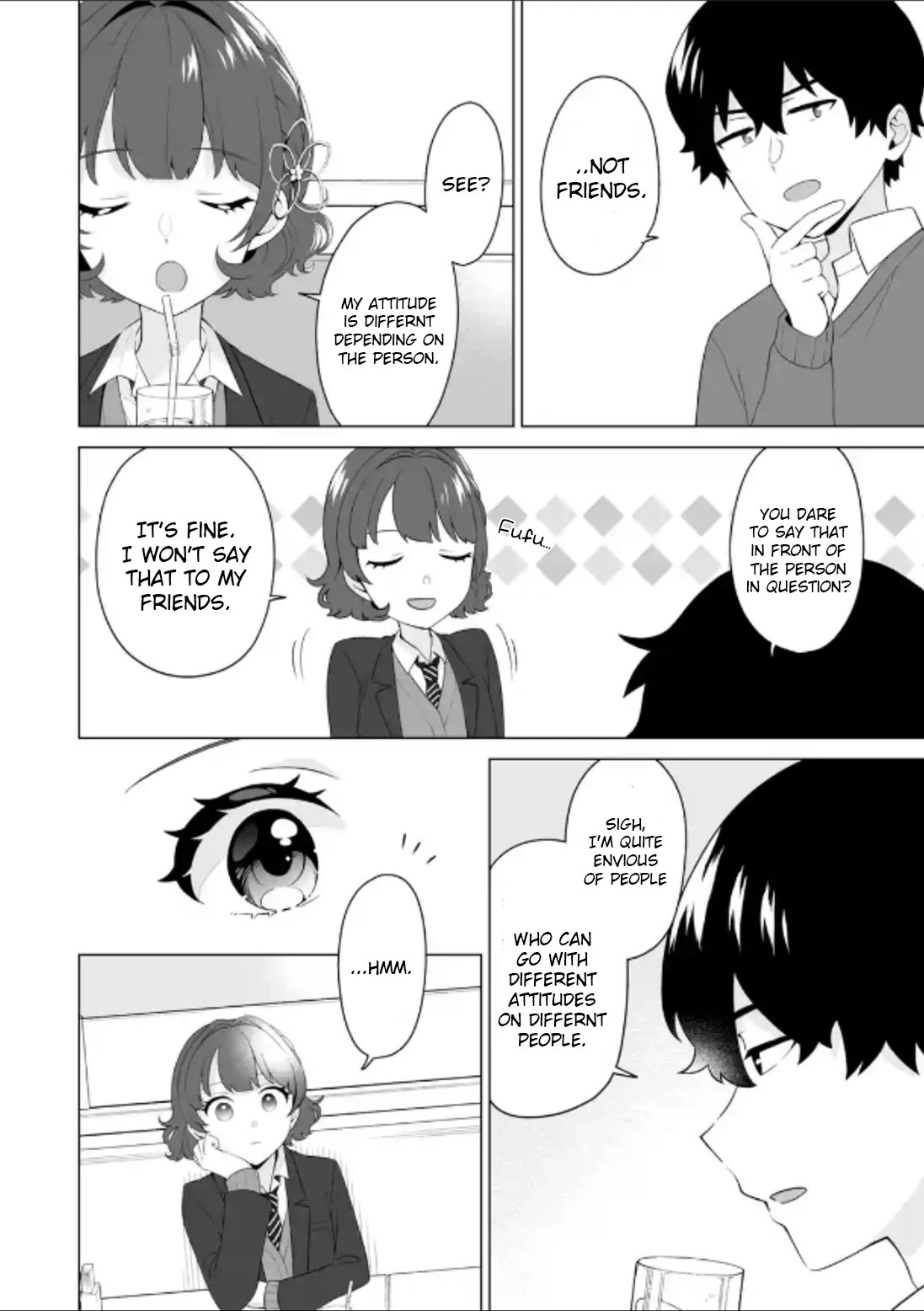 Please Leave Me Alone (For Some Reason, She Wants to Change a Lone Wolf's Helpless High School Life.) Chapter 5 page 14 - Chapter 5: Mashiro Shiramine Wants a Sudden Chat With Me?