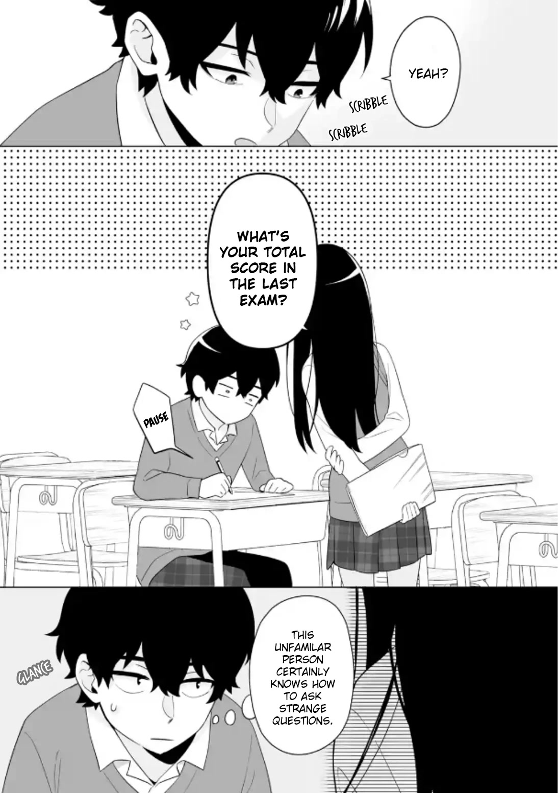 Please Leave Me Alone (For Some Reason, She Wants to Change a Lone Wolf's Helpless High School Life.) Chapter 5 page 3 - Chapter 5: Mashiro Shiramine Wants a Sudden Chat With Me?