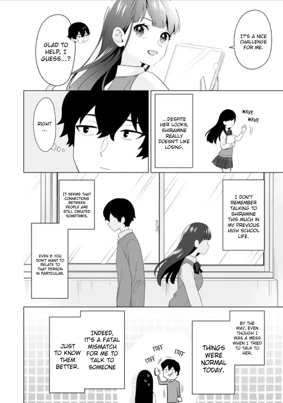 Please Leave Me Alone (For Some Reason, She Wants to Change a Lone Wolf's Helpless High School Life.) Chapter 5 page 8 - Chapter 5: Mashiro Shiramine Wants a Sudden Chat With Me?