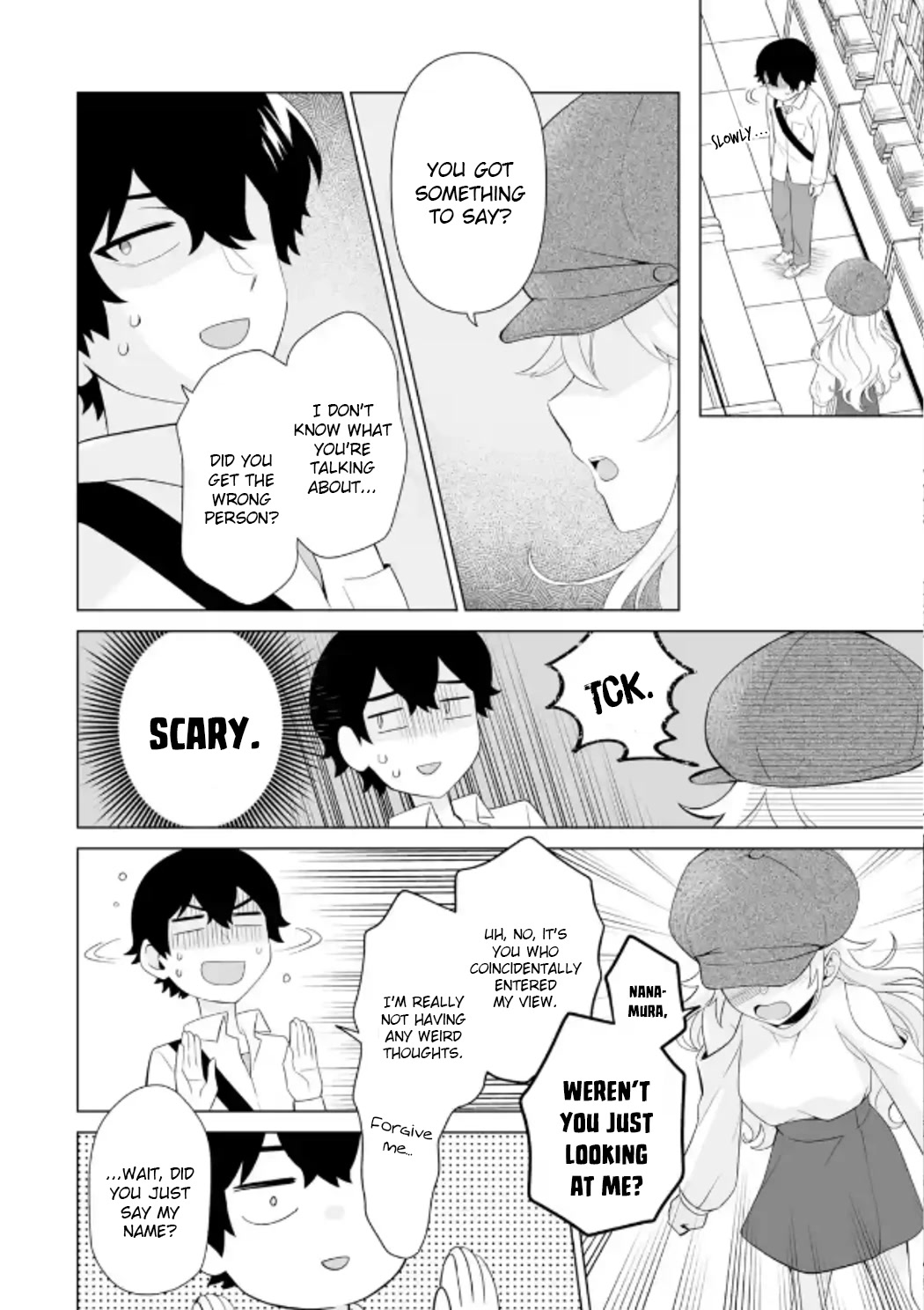 Please Leave Me Alone (For Some Reason, She Wants to Change a Lone Wolf's Helpless High School Life.) Chapter 6 page 2 - Chapter 6: Gals Who Are Nice to an Otaku Are Just a Fantasy, Right?